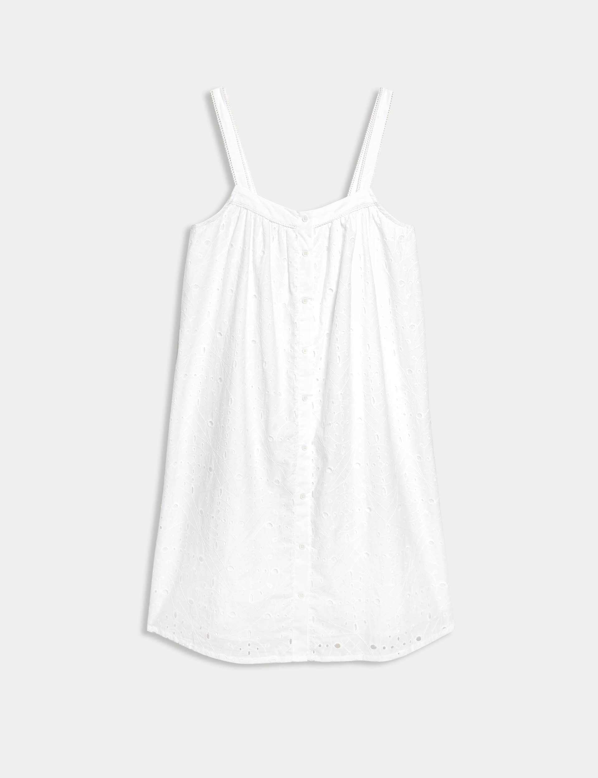 Pure Cotton Broderie Chemise