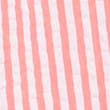 Pure Cotton Waffle Striped Chemise - brightcoral