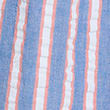 Pure Cotton Waffle Striped Chemise - brightblue