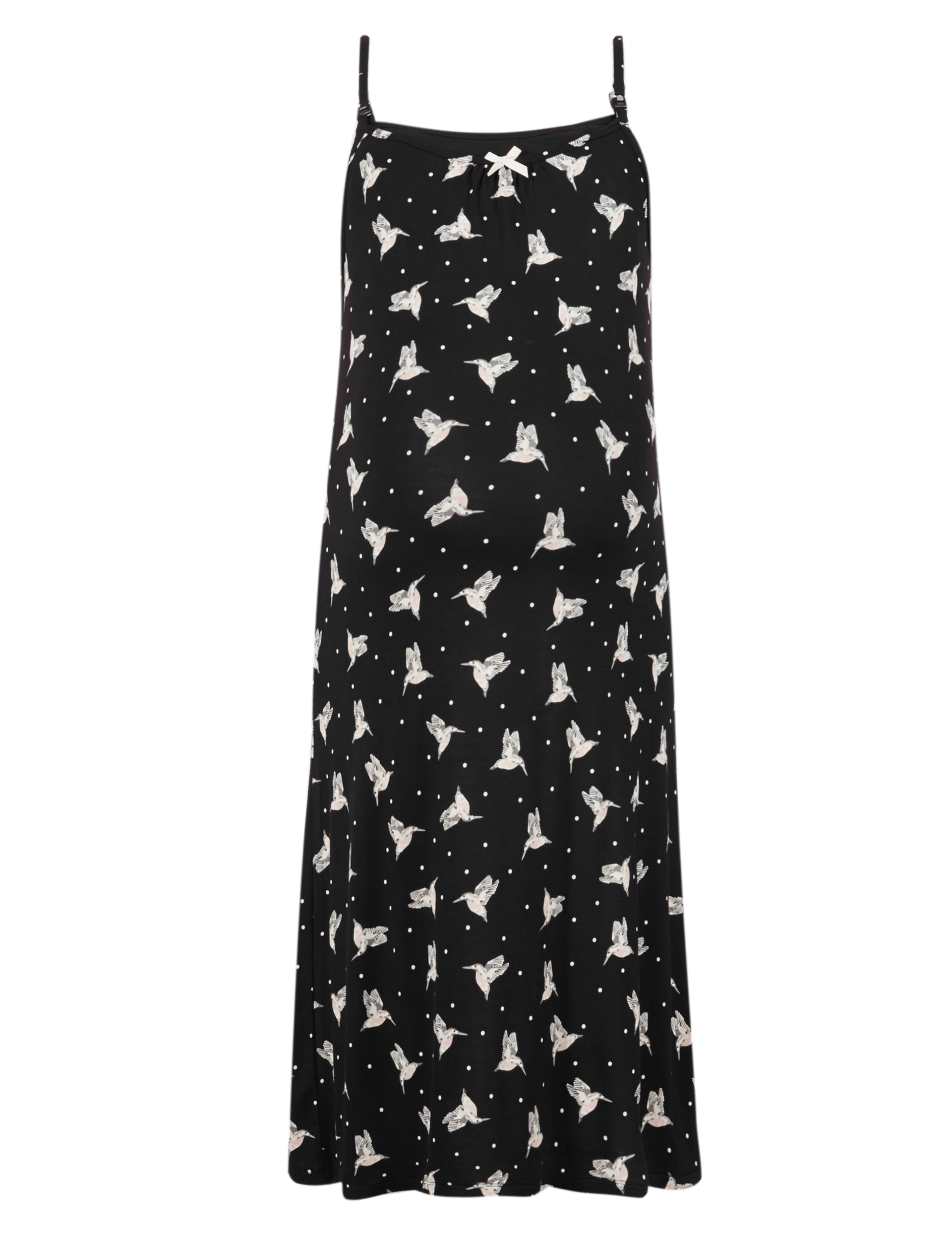 Maternity Bird Print Chemise with Secret Support™ Image 2 of 4