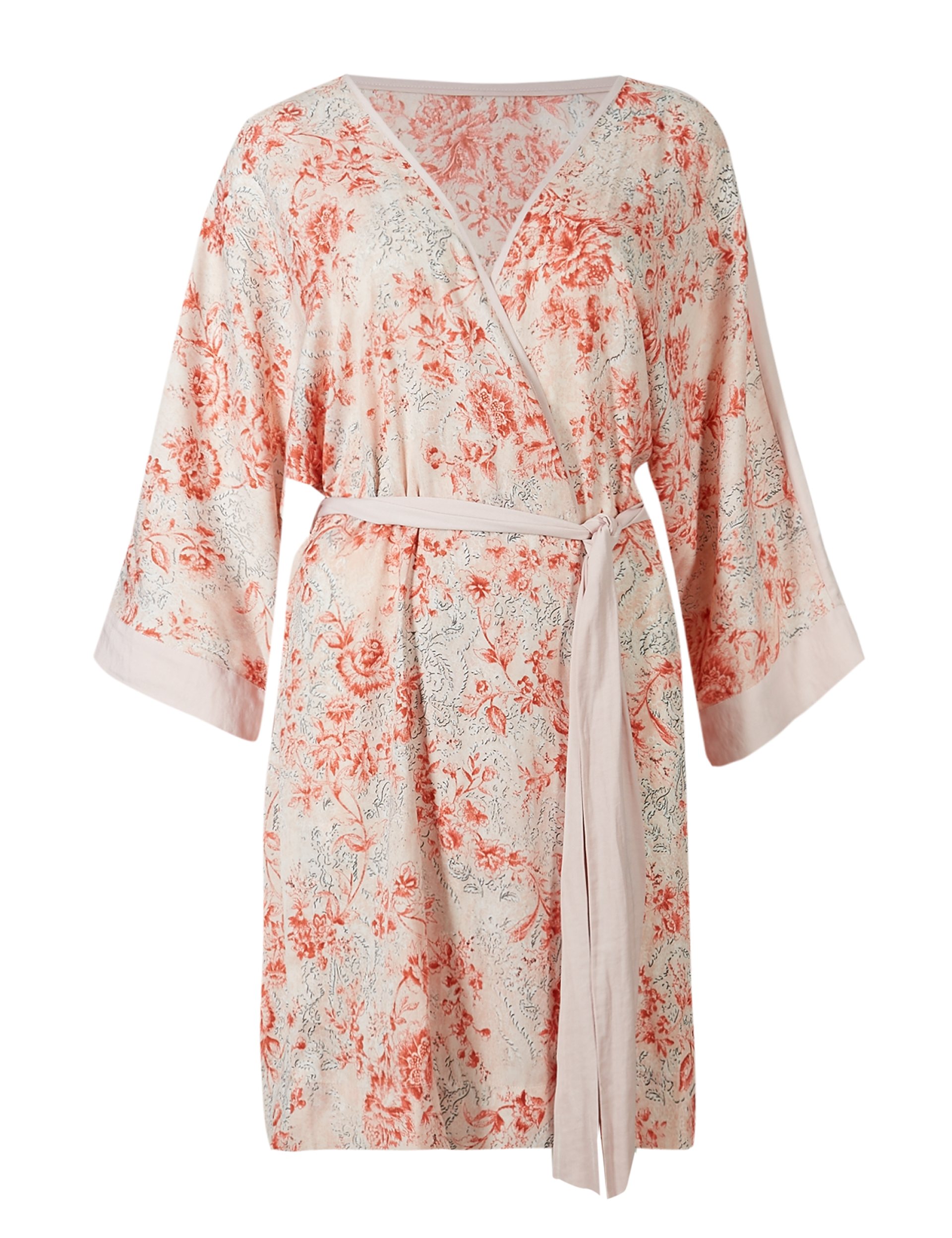 Floral Print Dressing Gown Image 2 of 7