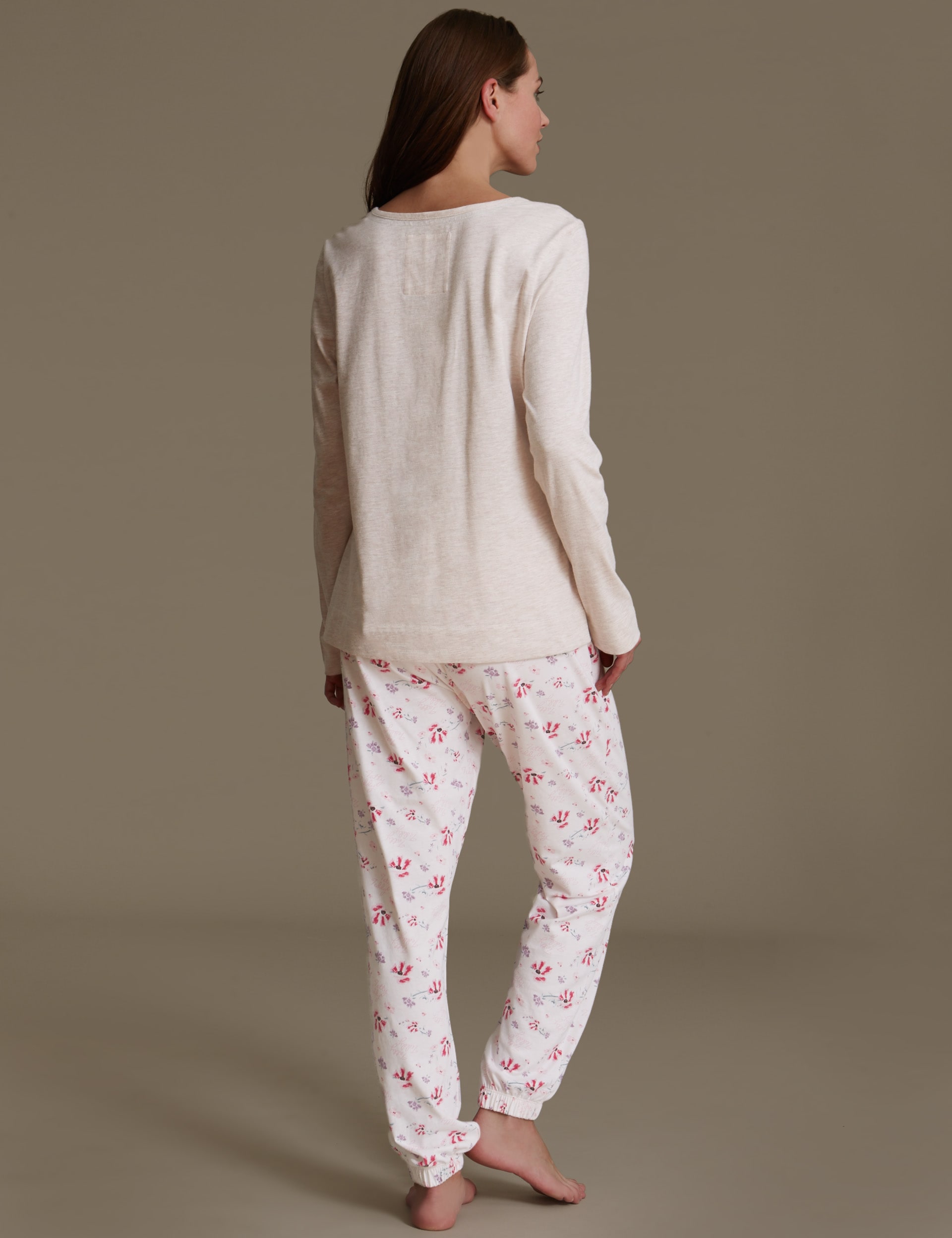 Enjoy The Little Things Slogan Pyjamas Image 2 of 5