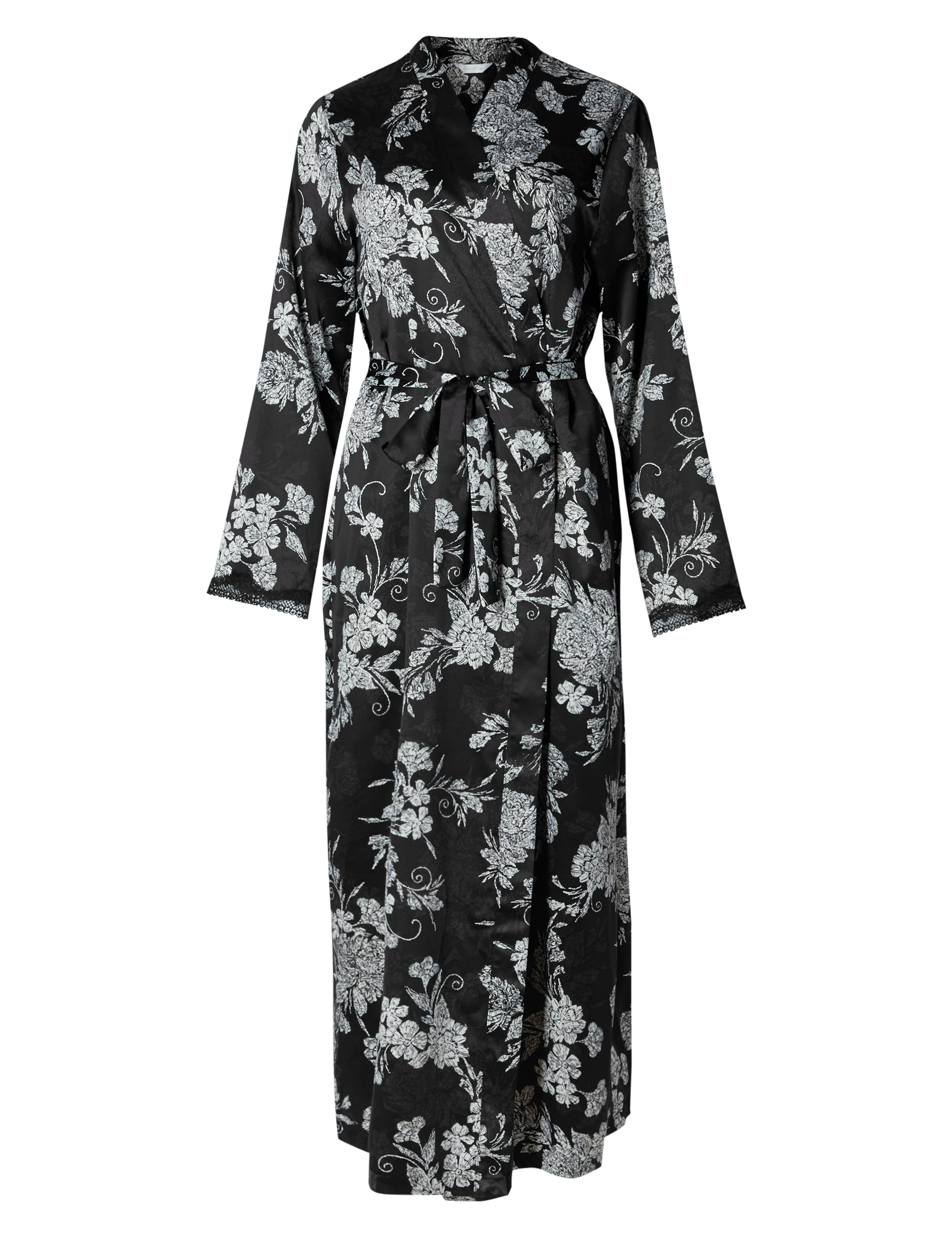 Floral Satin Long Wrap Image 2 of 4