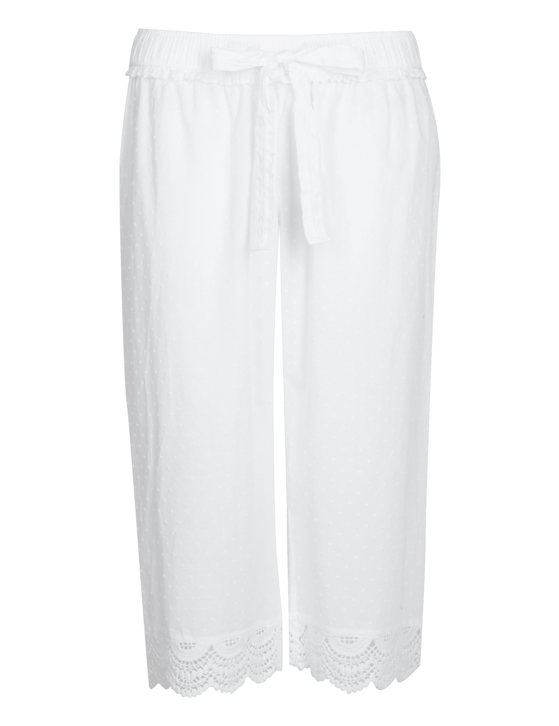 Cropped cotton pyjama bottoms deals