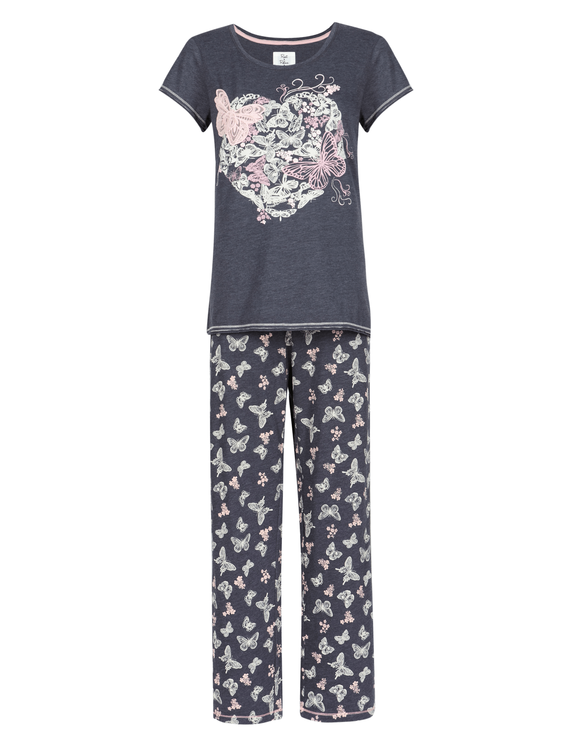 Butterfly Print Pyjamas M S Collection M S