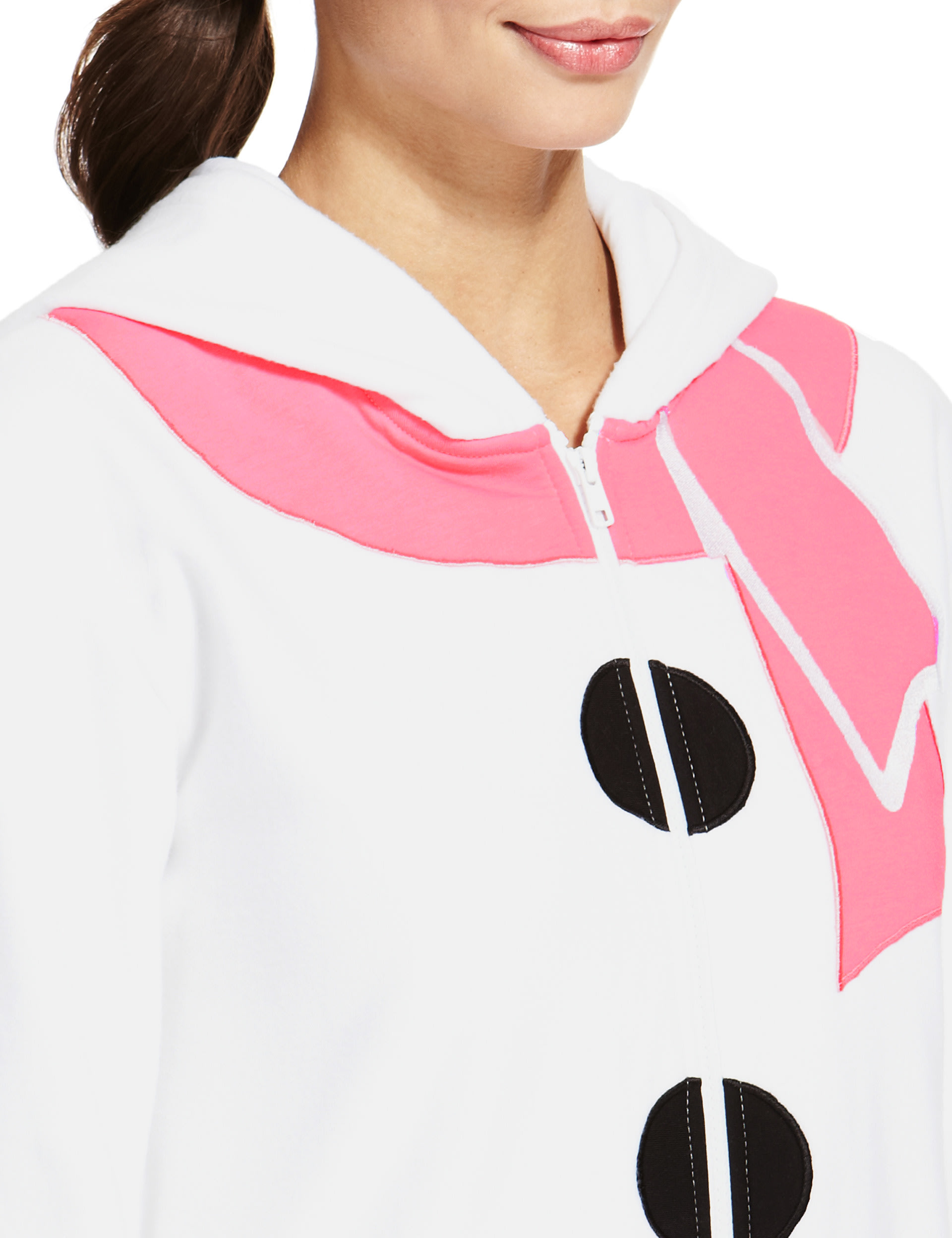 Hooded Snowman Fleece Onesie Image 2 of 5
