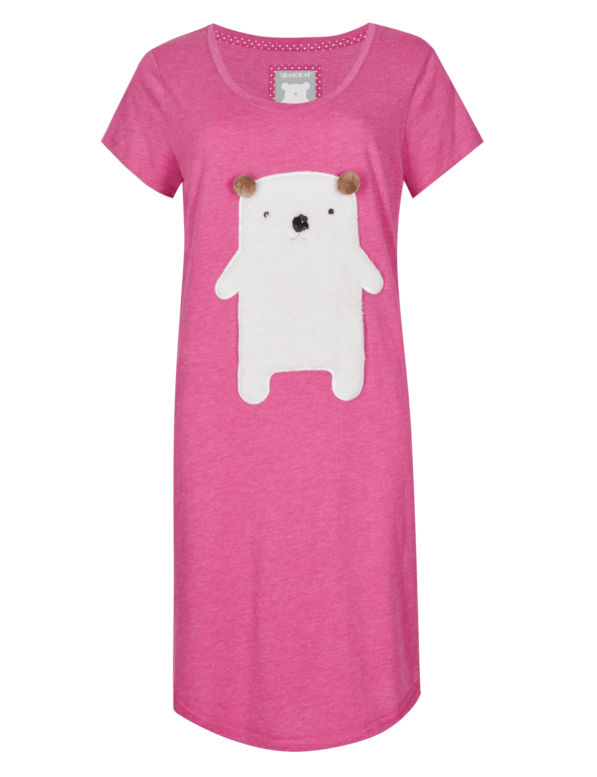 Pure Cotton Square Bear Minishirt Image 2 of 4