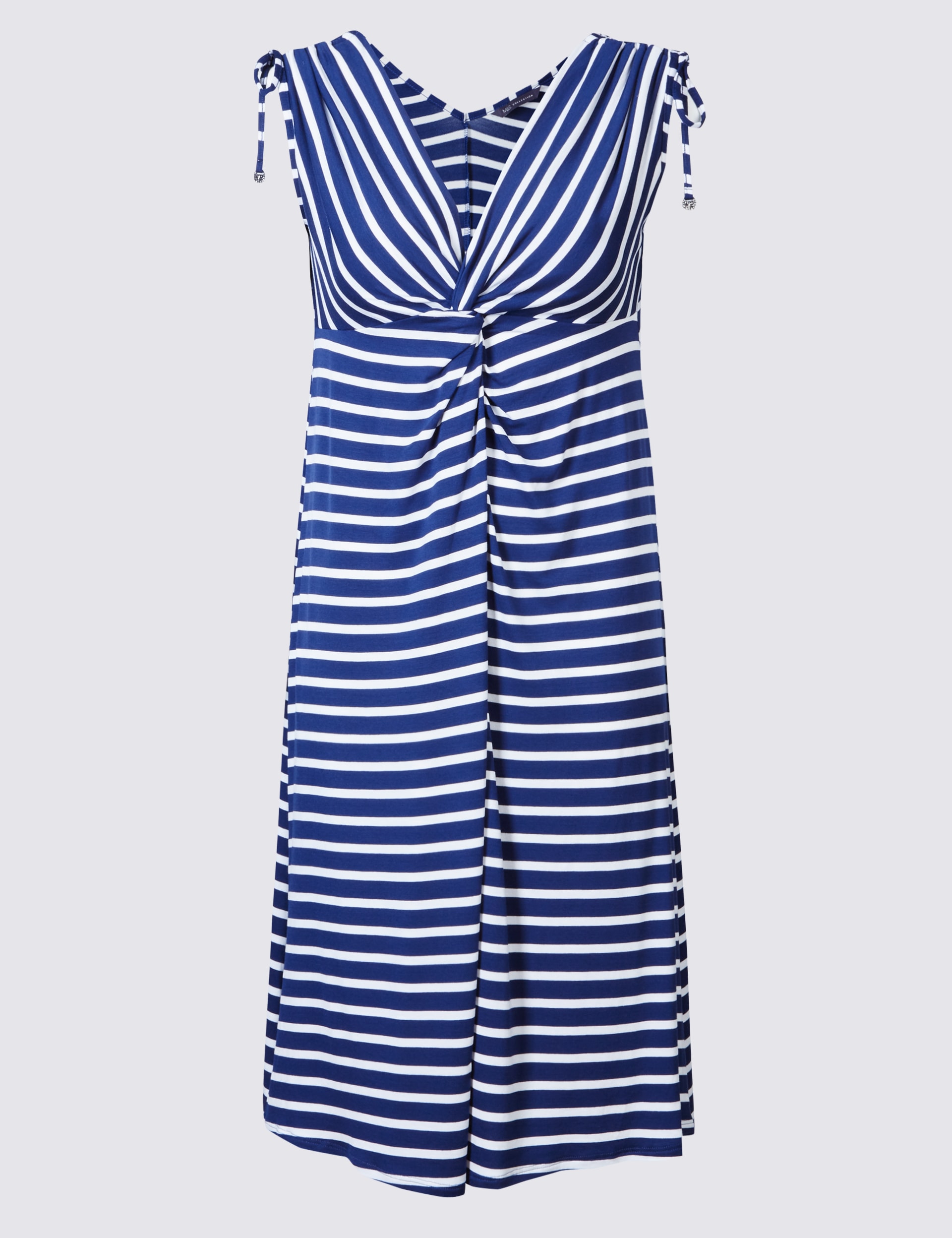 Striped Knot Front Vest Dress M S Collection M S