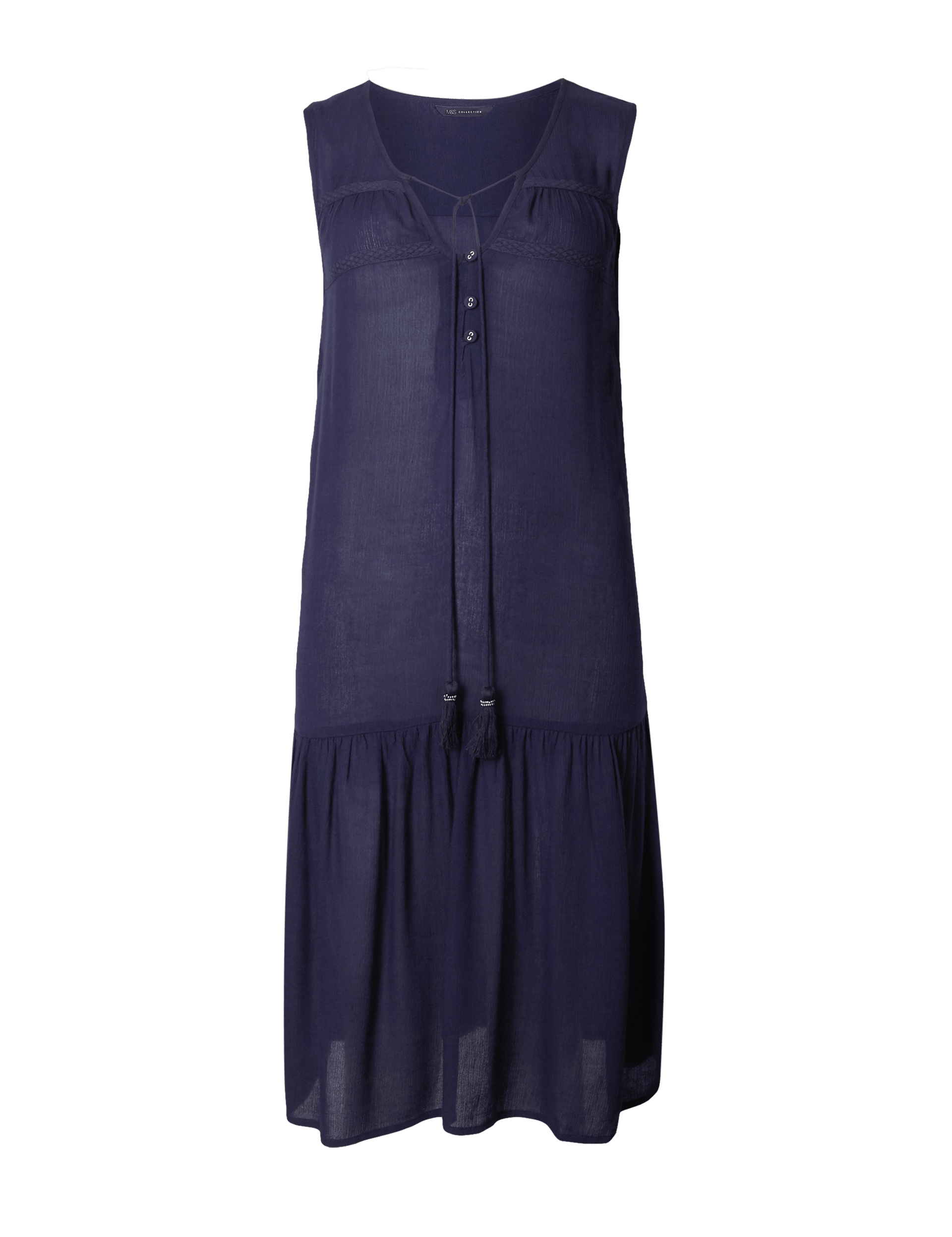 Crinkle Woven Vest Dress Image 2 of 4