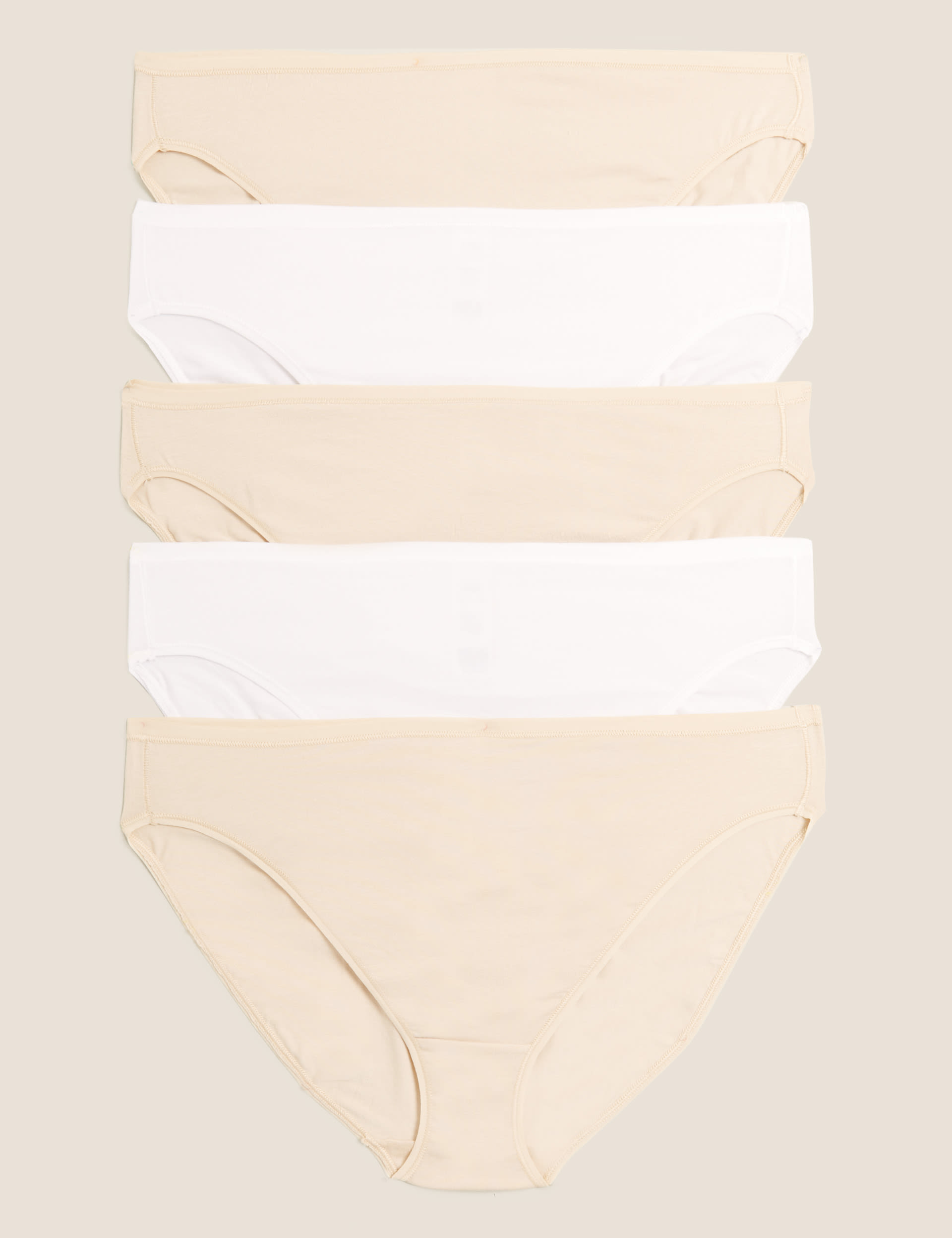5pk No VPL Cotton Modal High Leg Knickers | M&S Collection | M&S