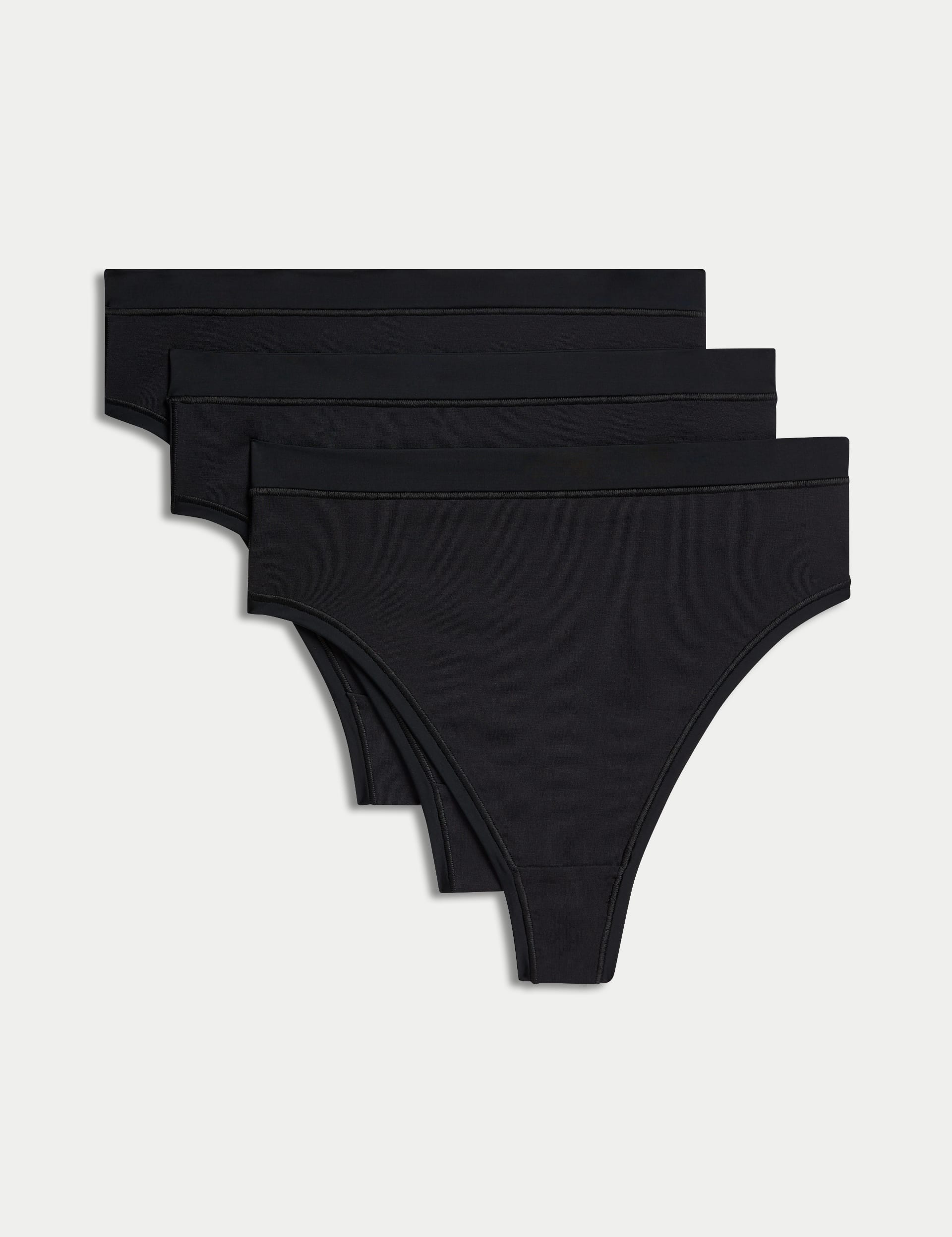 3pk Flexifit™ High Waisted Thongs