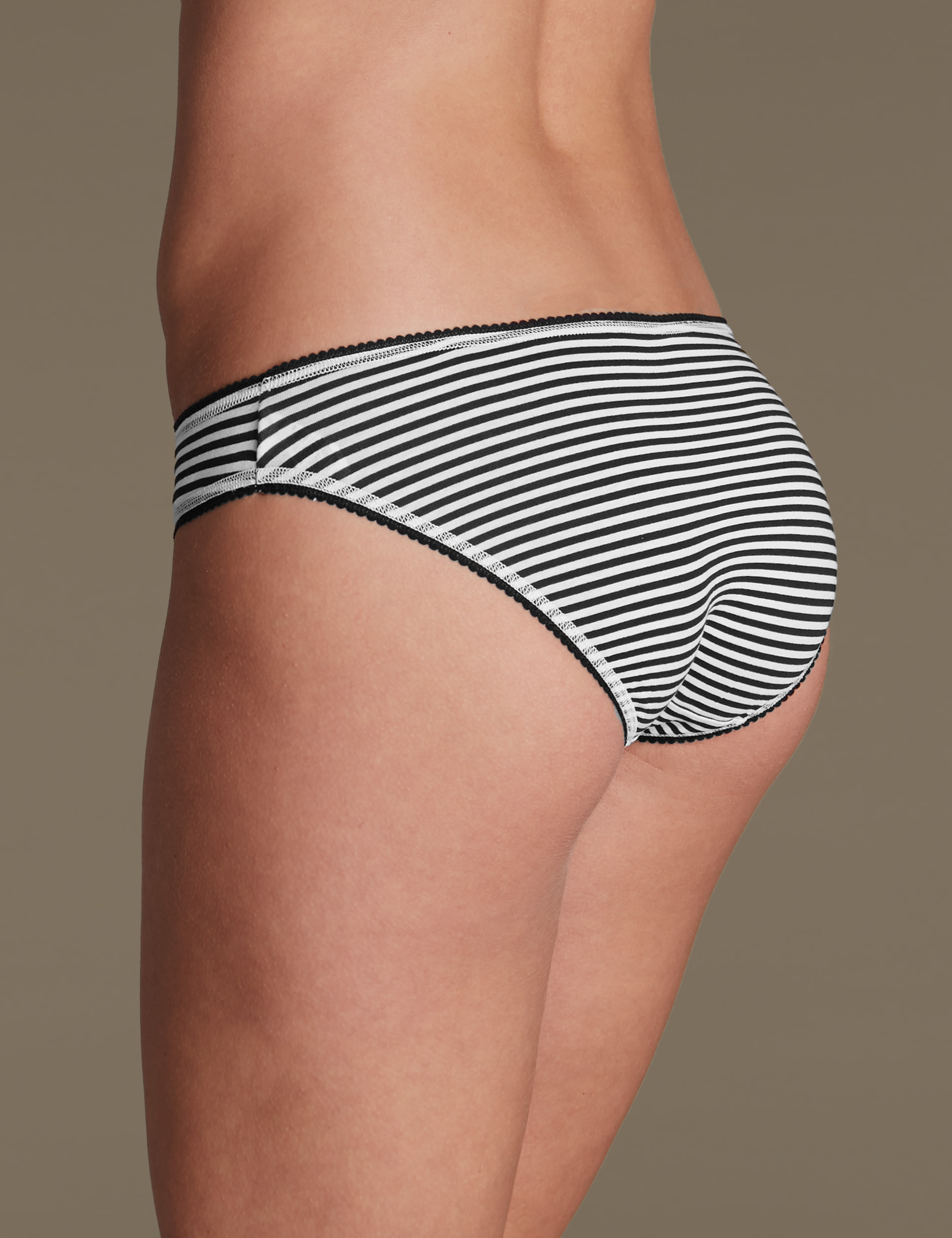 5 Pack Cotton Rich Low Rise Assorted Bikini Knickers Image 2 of 4