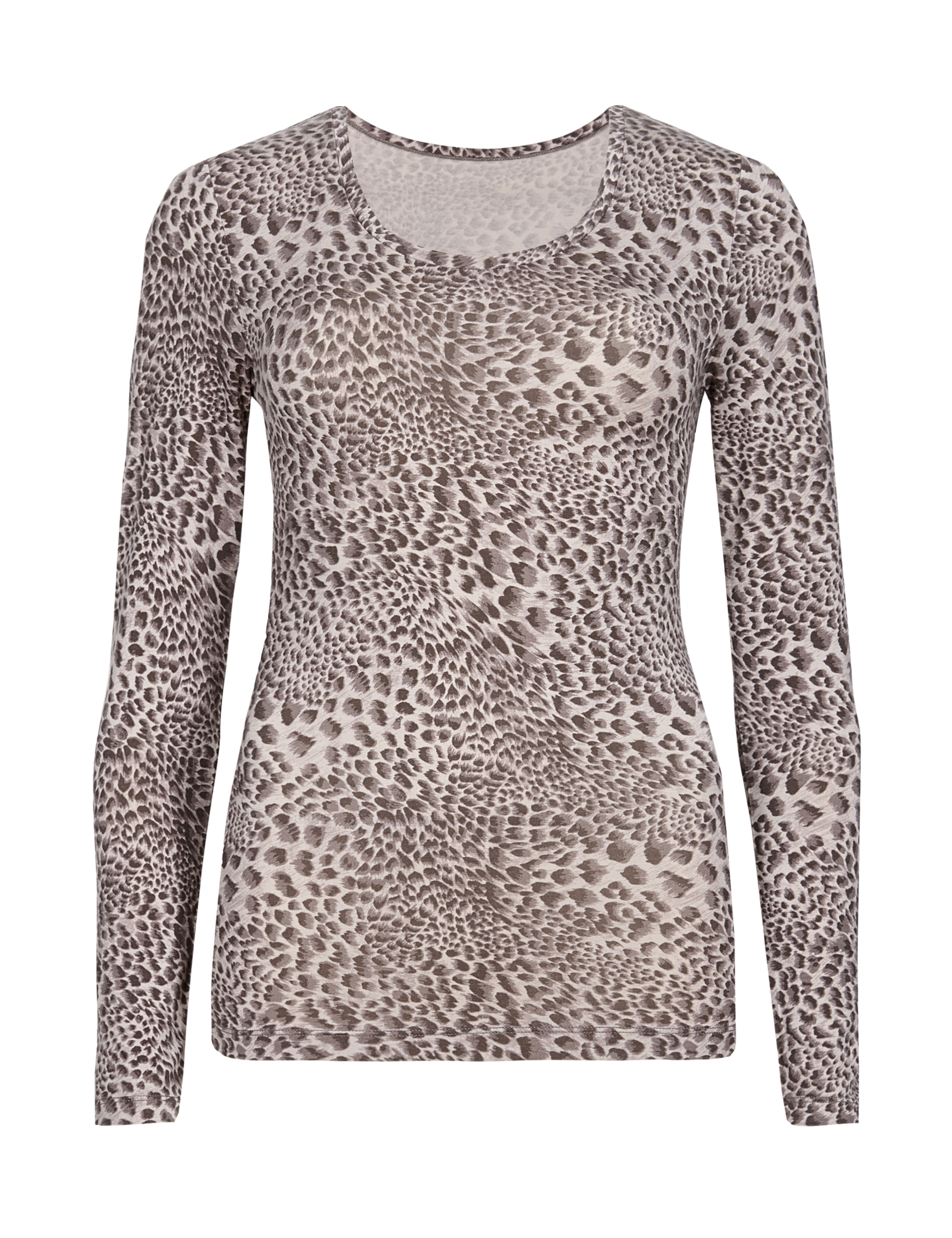 Leopard print thermal top on sale