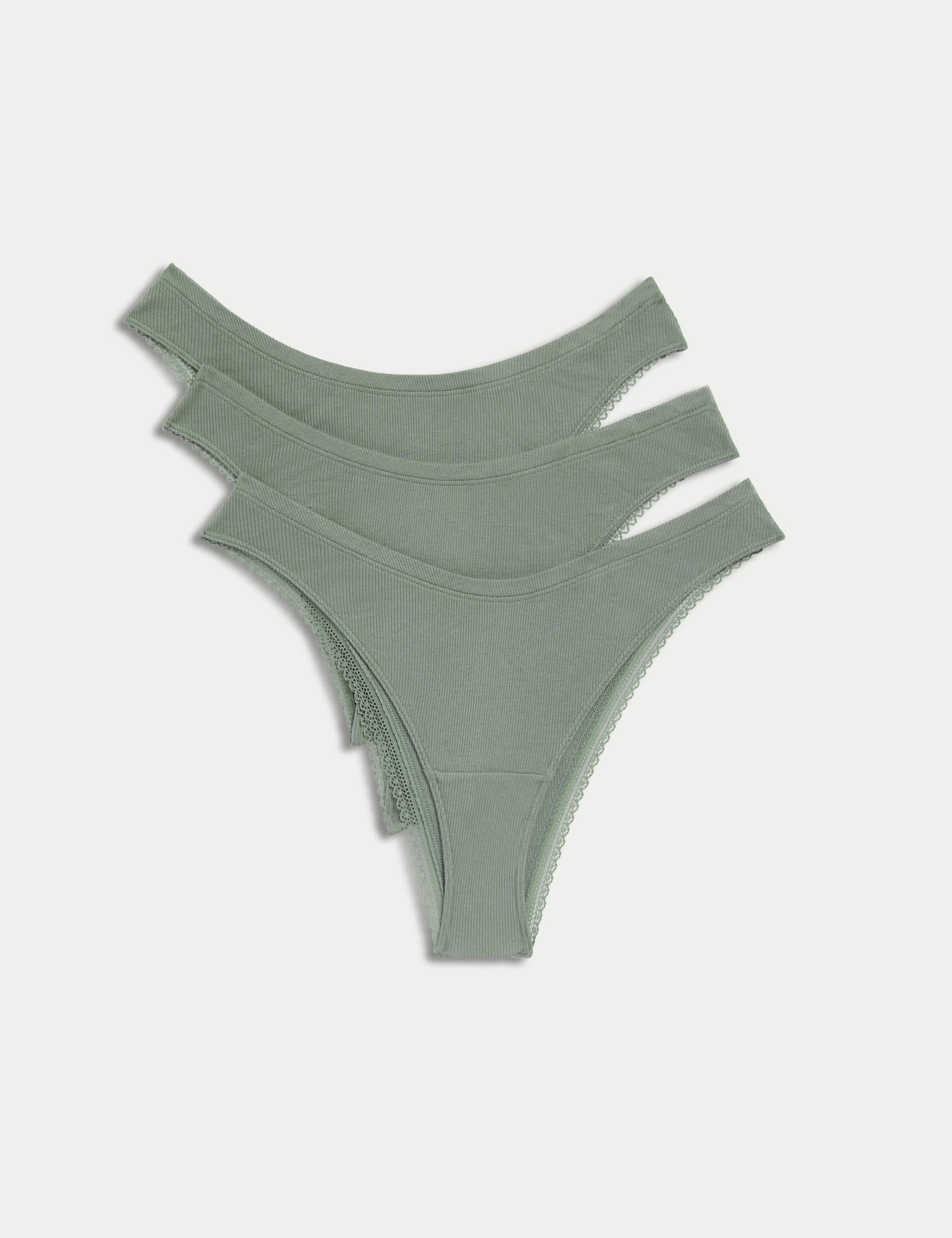 3pk Cotton Rich Miami Knickers | M&S Collection | M&S