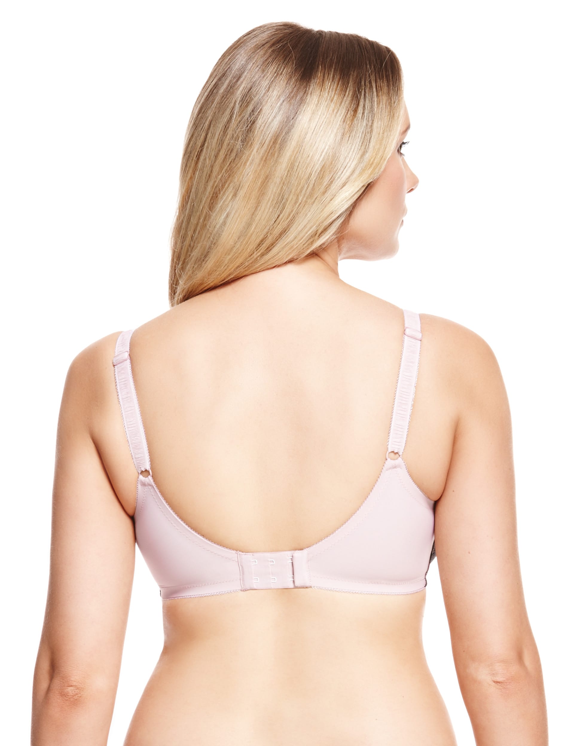 Jacquard Floral Lace Non-Padded Balcony DD-GG Bra Image 2 of 4