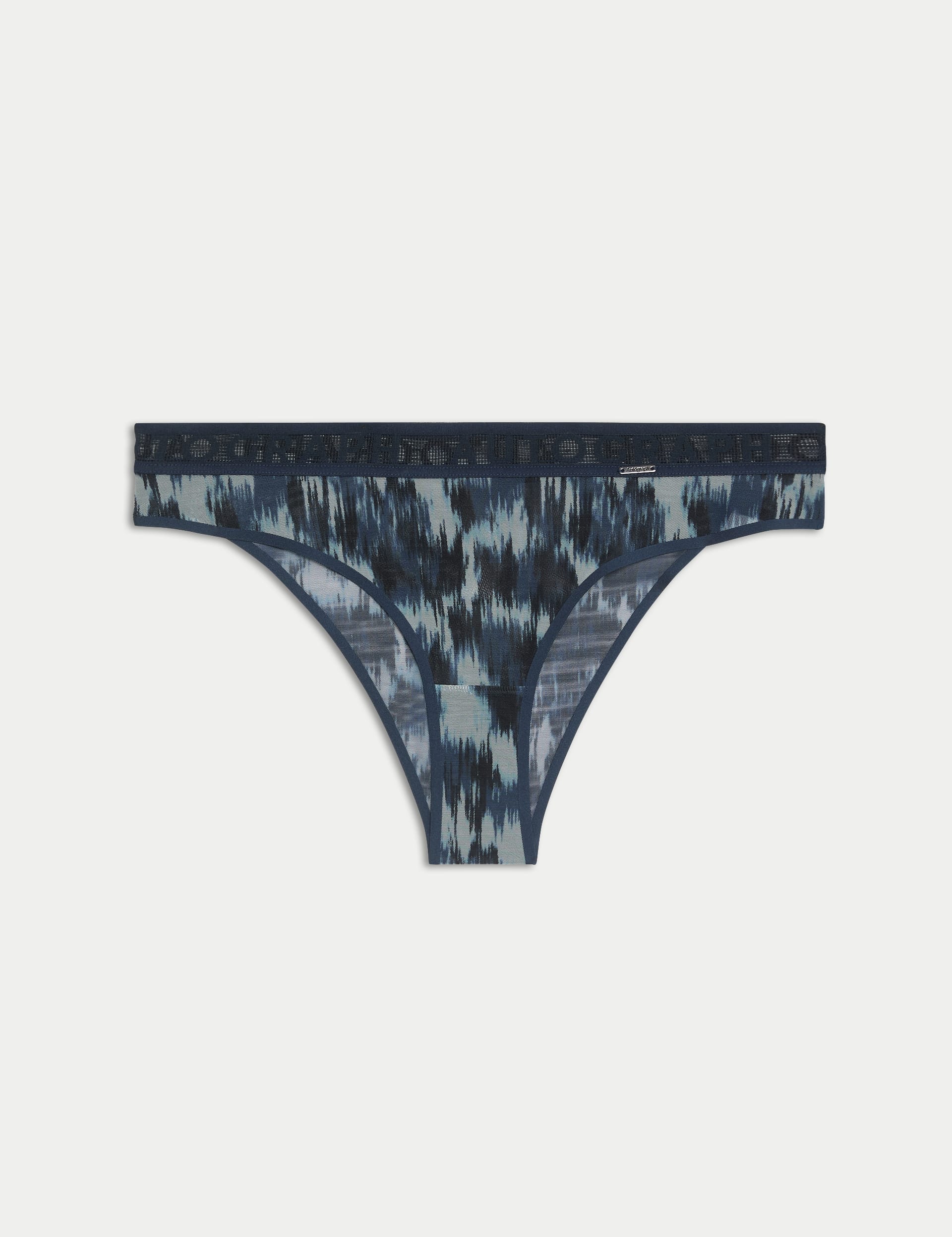 Tivoli Mesh Printed Brazilian Knickers