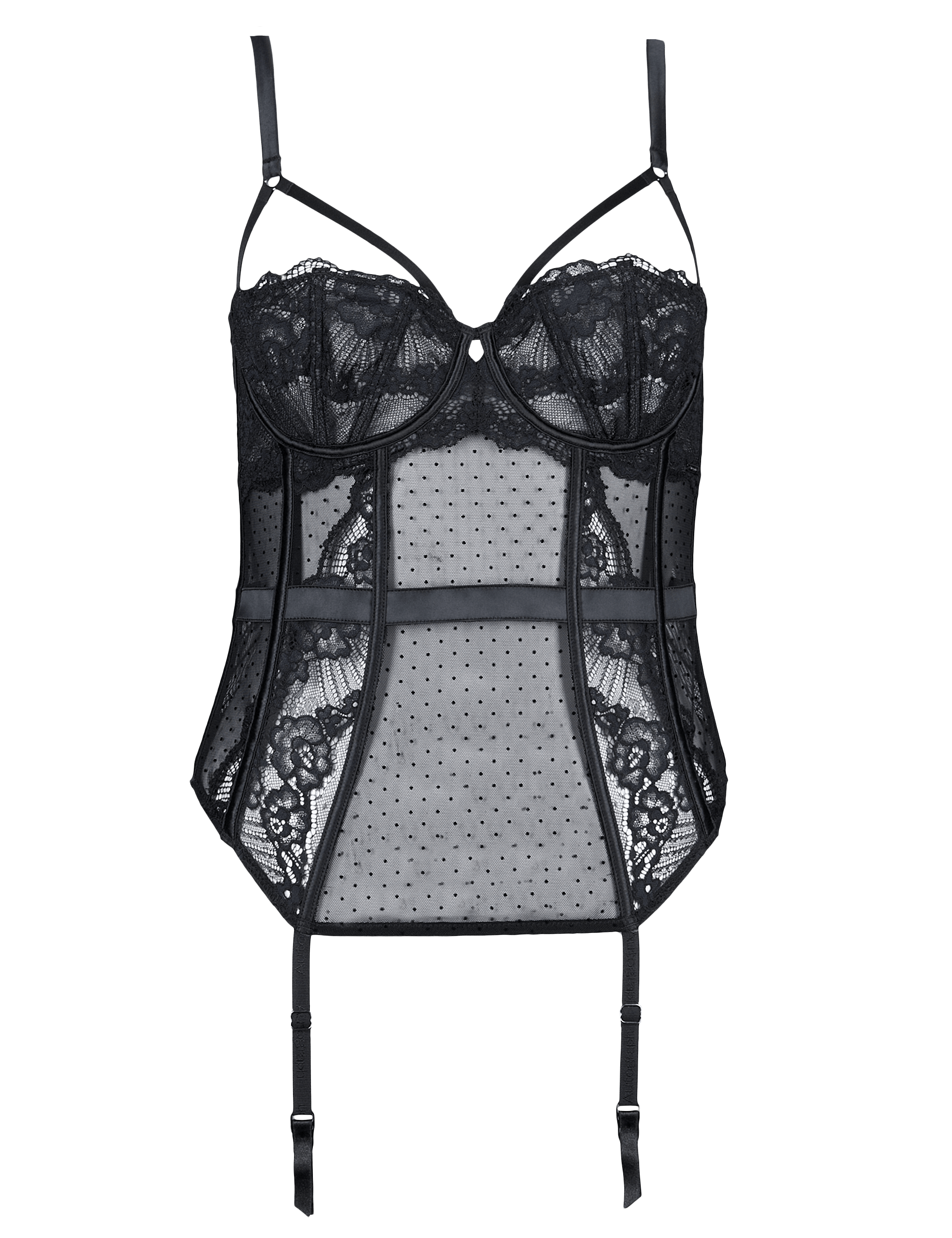 Floral Lace Underwired A-DD Basque | Autograph | M&S