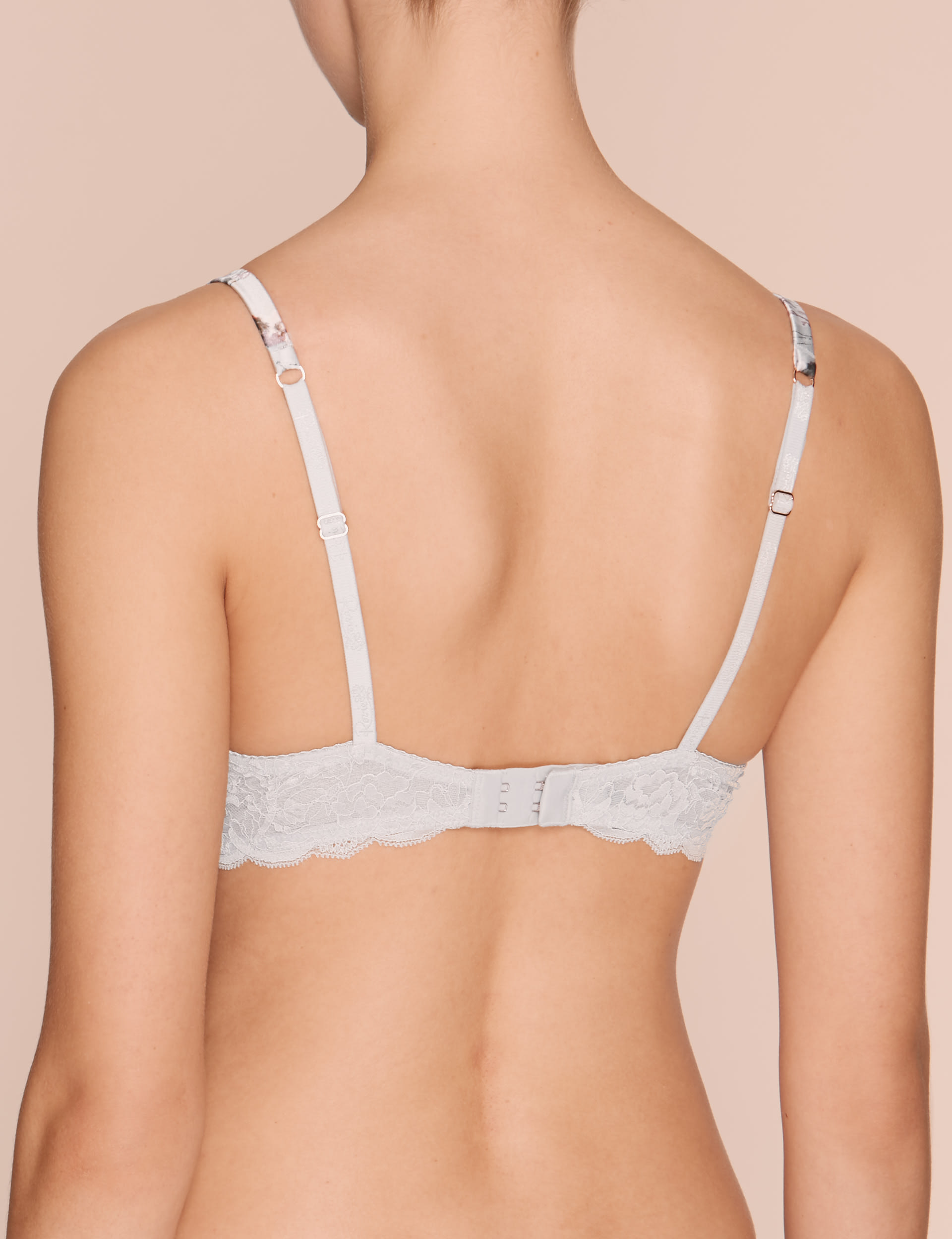 Silk Blend Padded Plunge Bra A-E Image 2 of 6