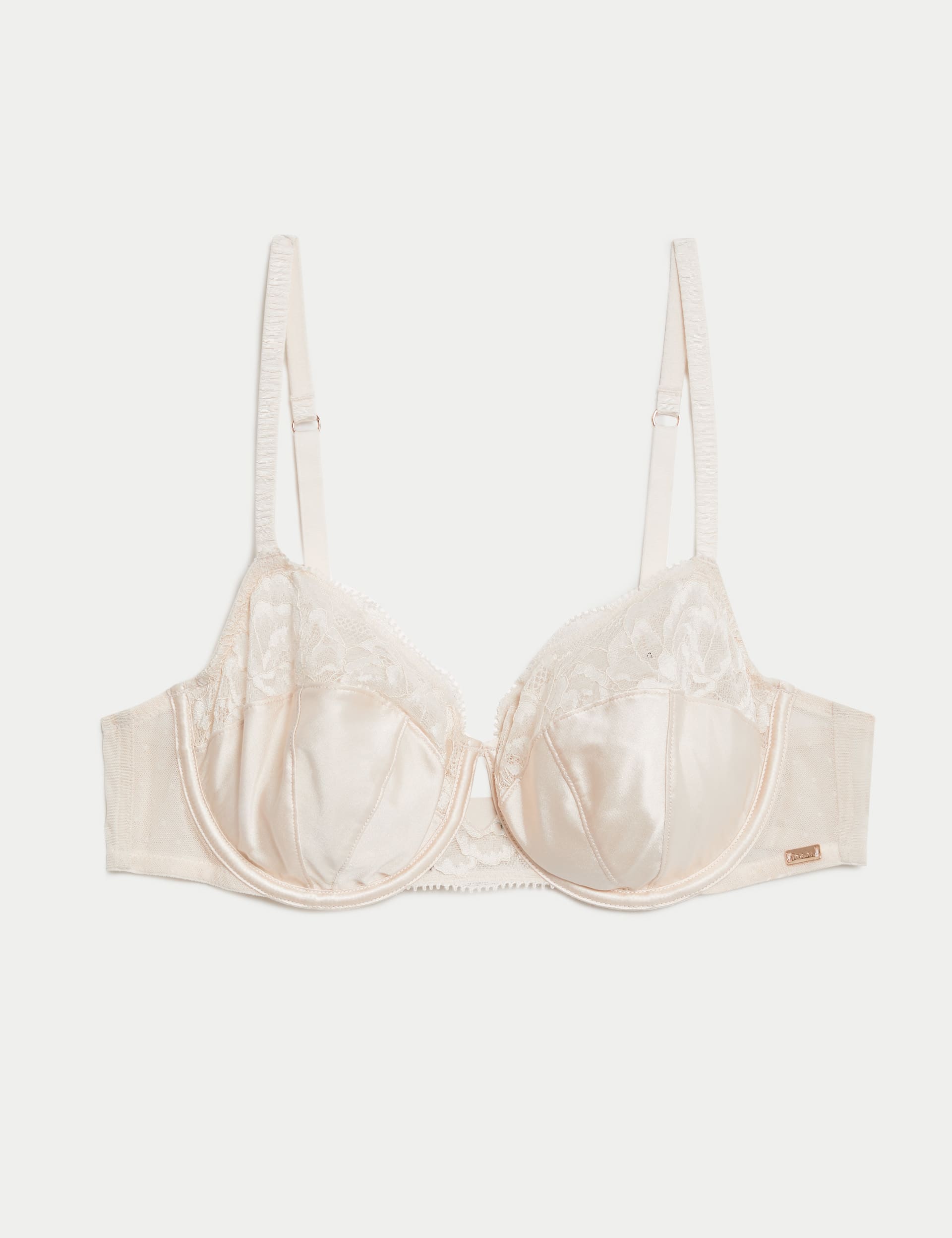 Silk & Lace Wired Balcony Bra