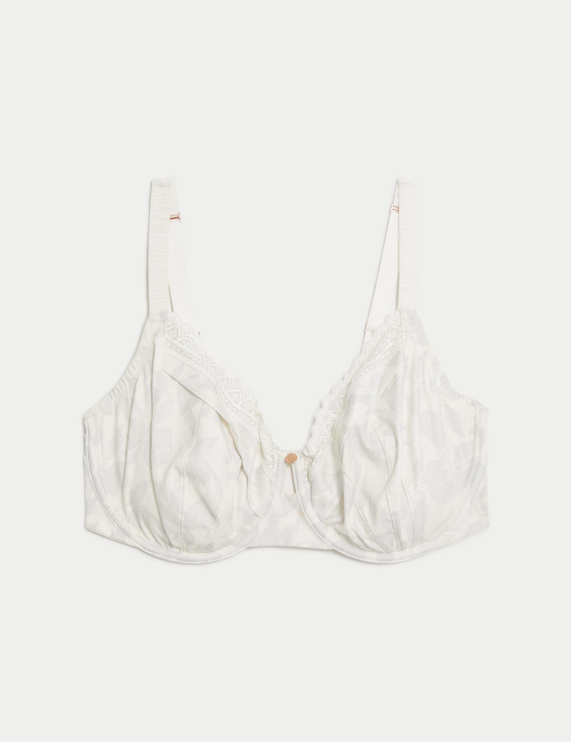 Delphine Wired Full Cup Bra With Cotton (F-H)