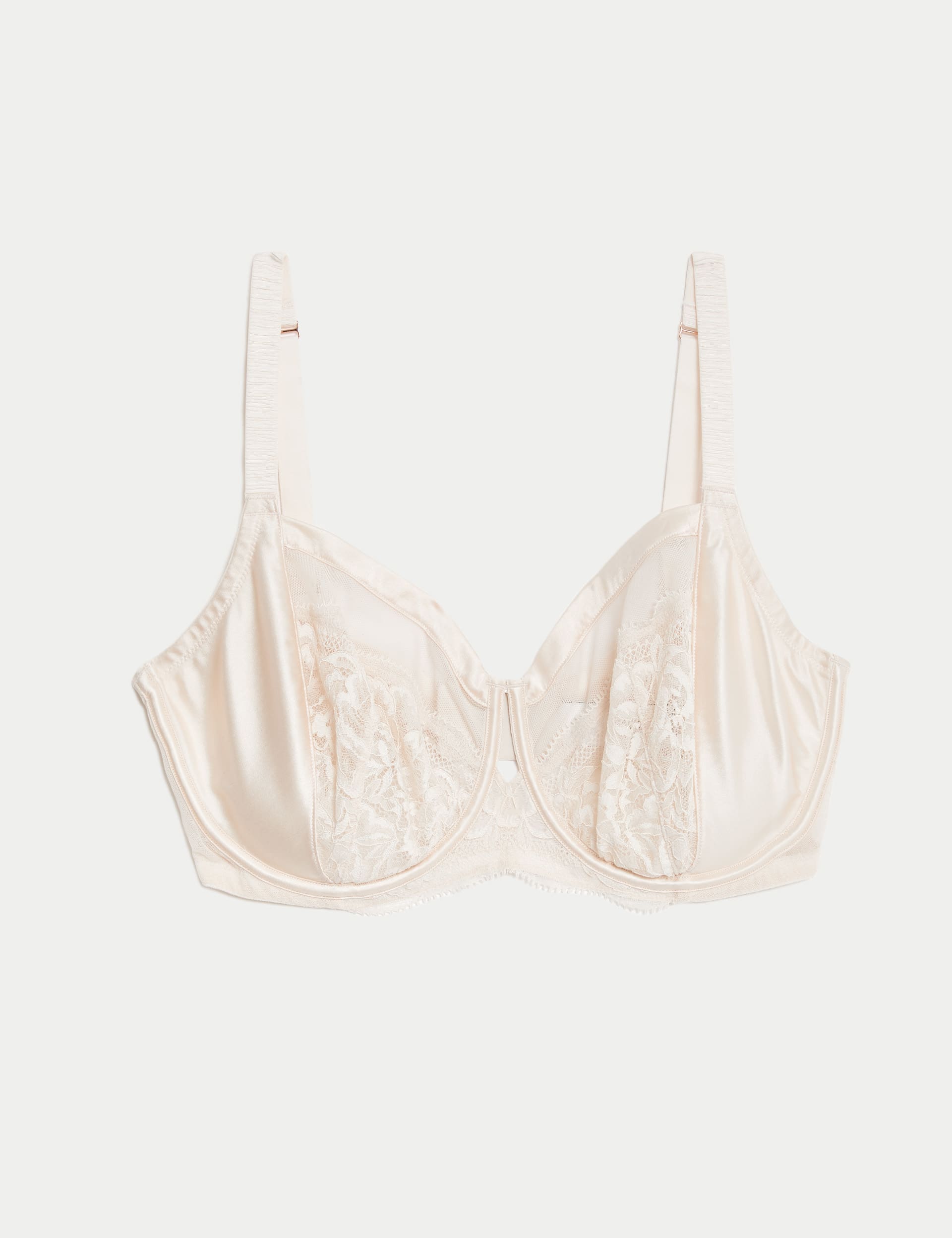 Silk & Lace Wired Minimiser Bra (C-G)