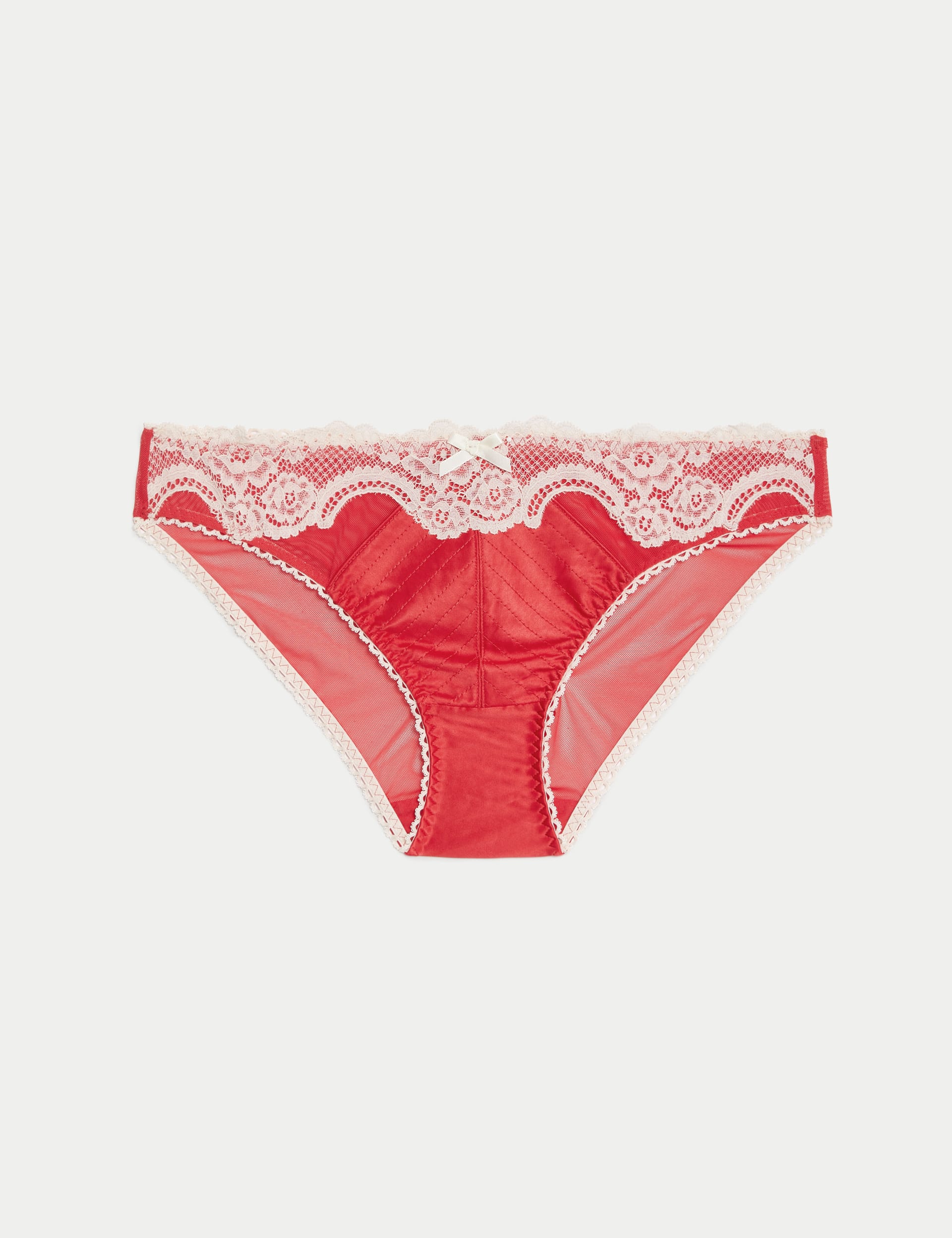 Alannah Satin & Lace Bikini Knickers