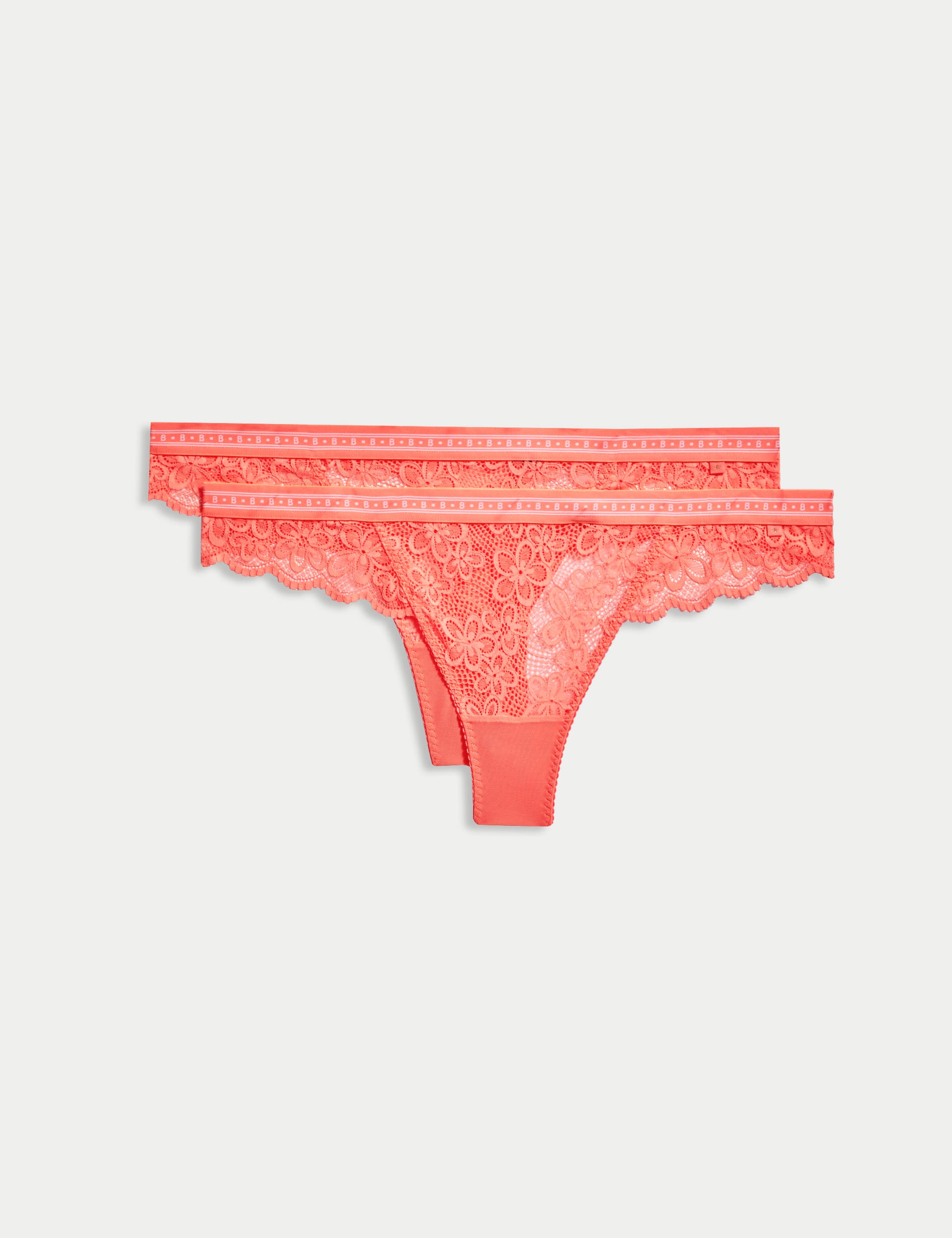 2pk Cleo Lace Thongs | B by Boutique | M&S