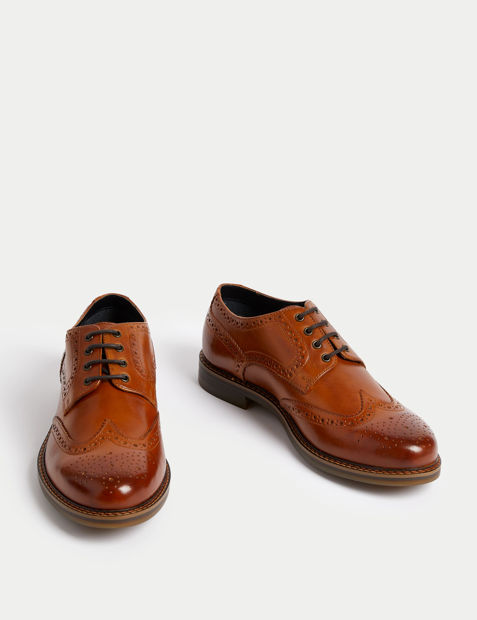 Wide Fit Leather Brogues