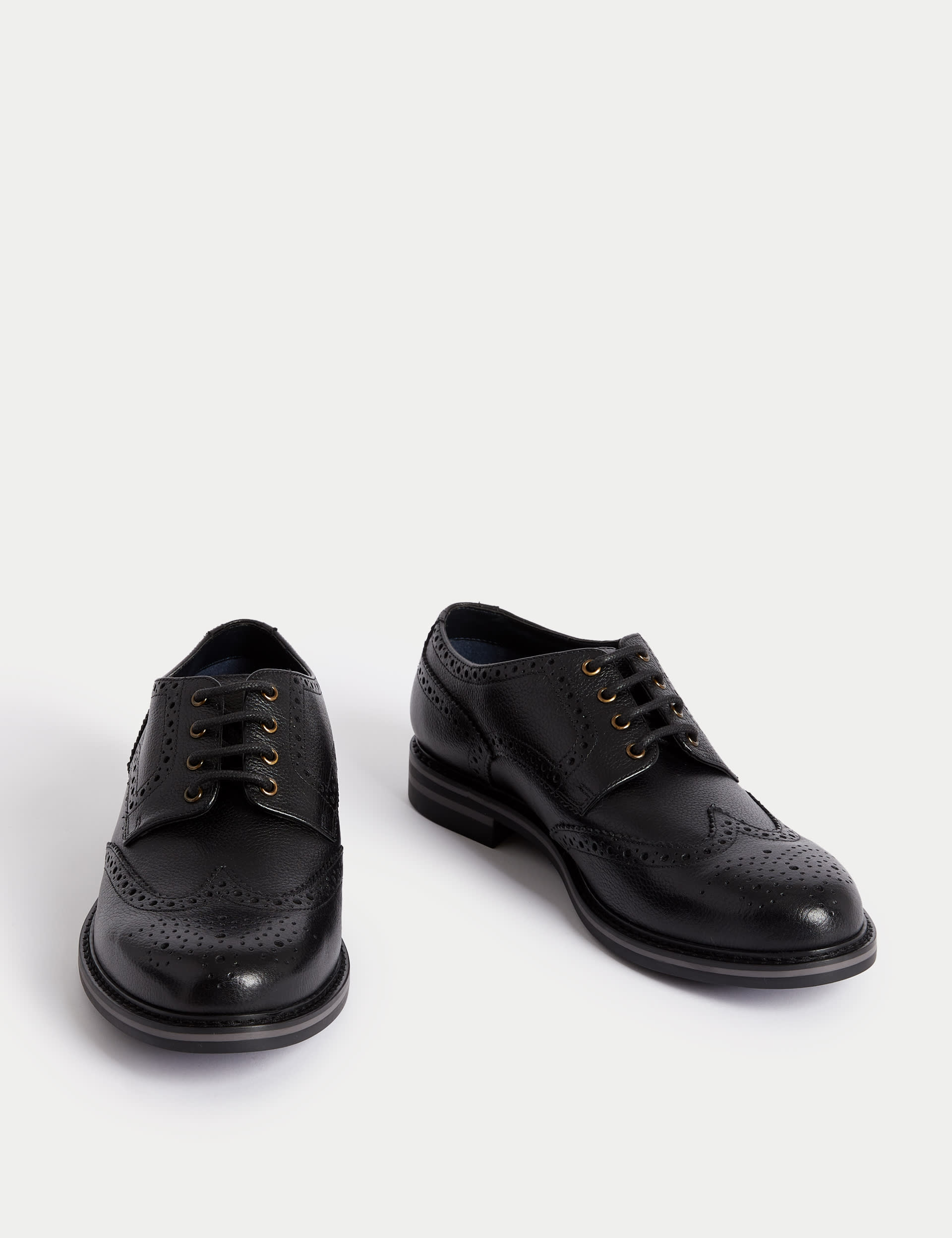 Wide Fit Leather Brogues