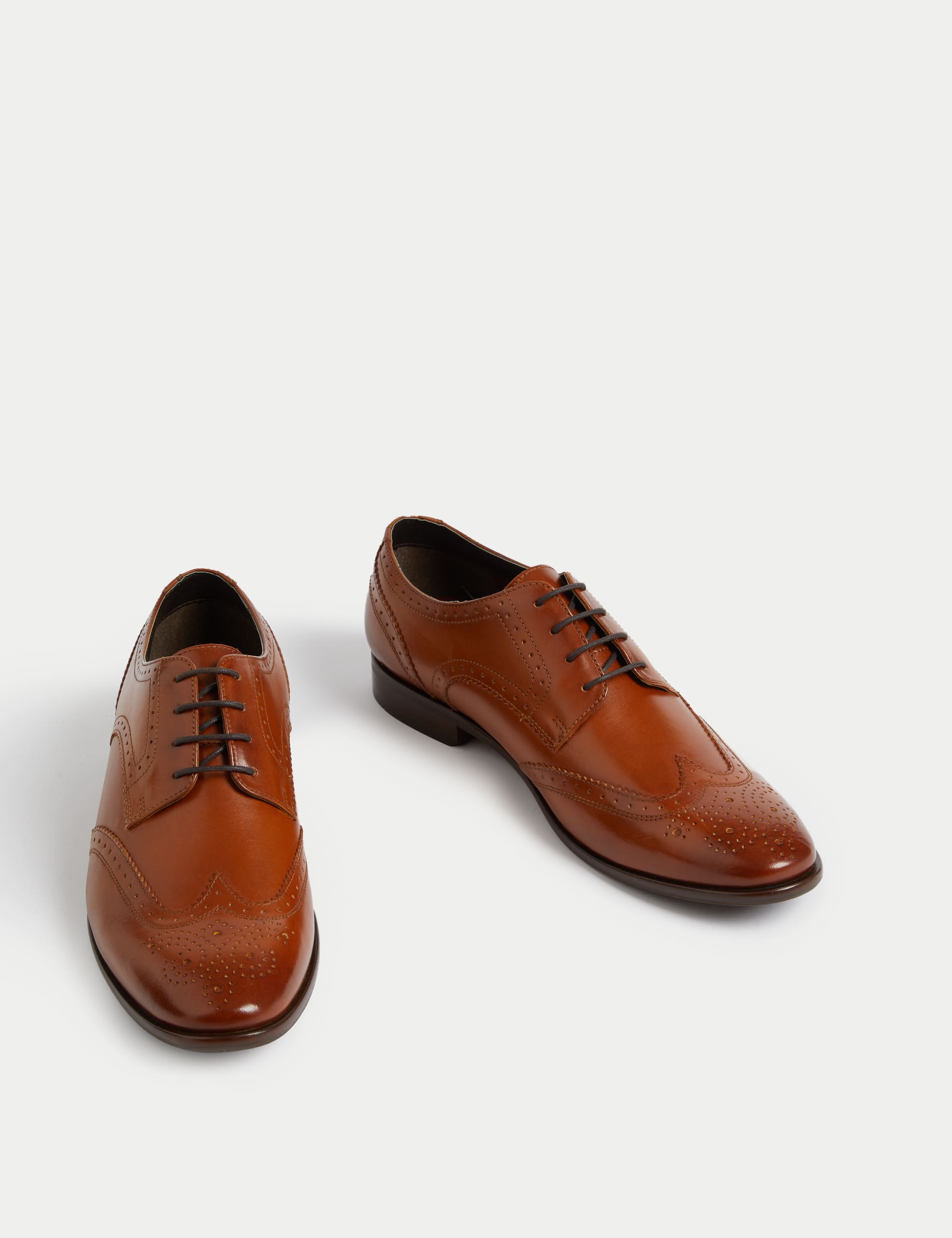 Wide Fit Leather Brogues