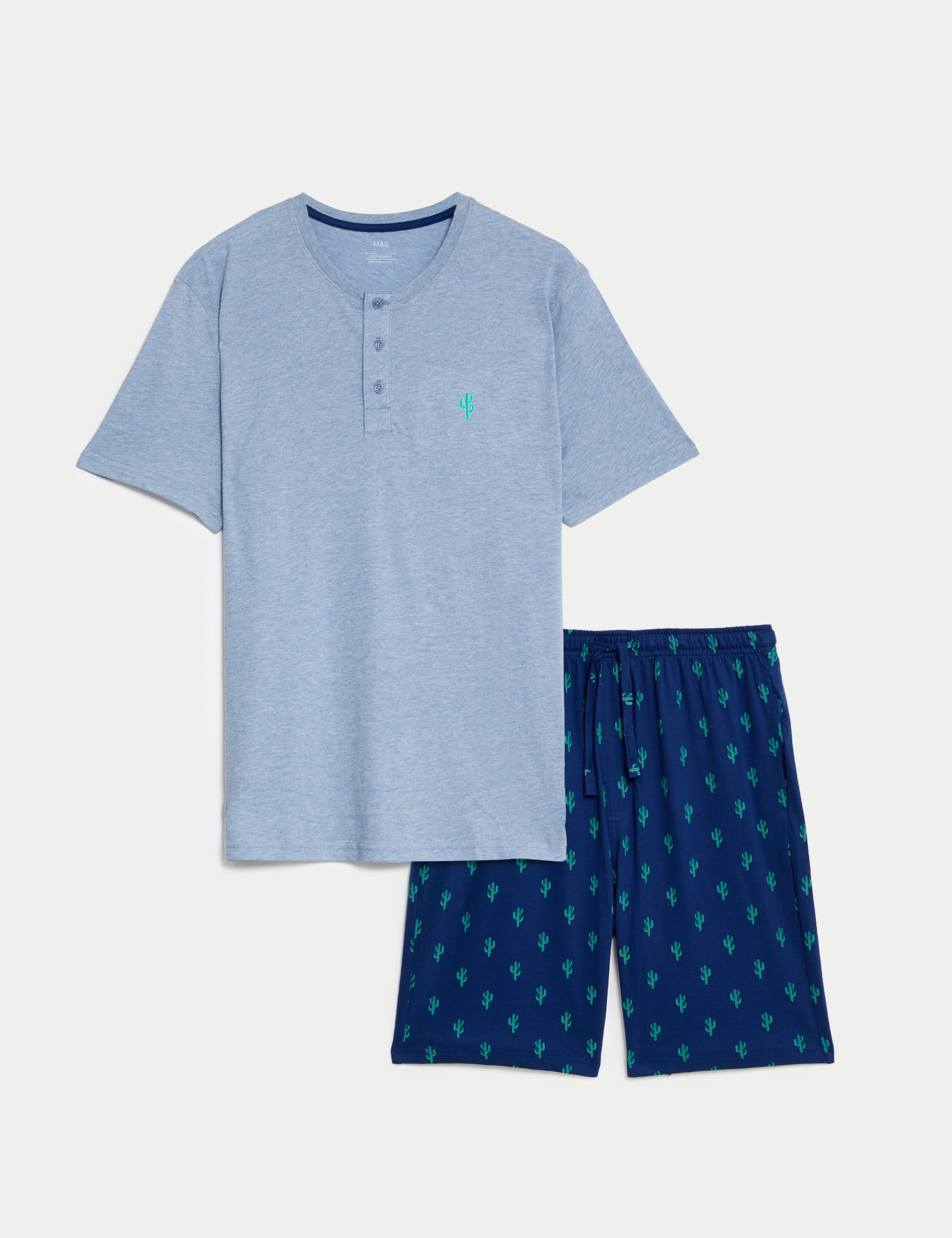 Pure Cotton Cactus Print Pyjama Set