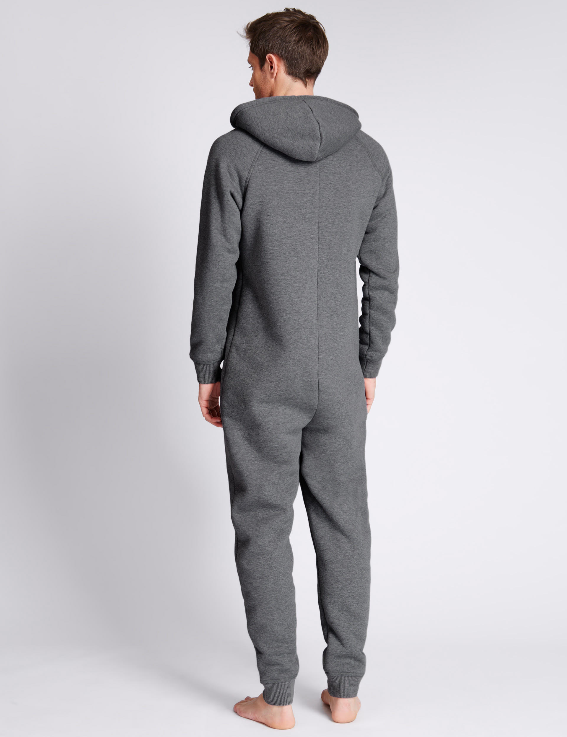 Bonded Fleece Thermal Hooded Onesie Image 2 of 4