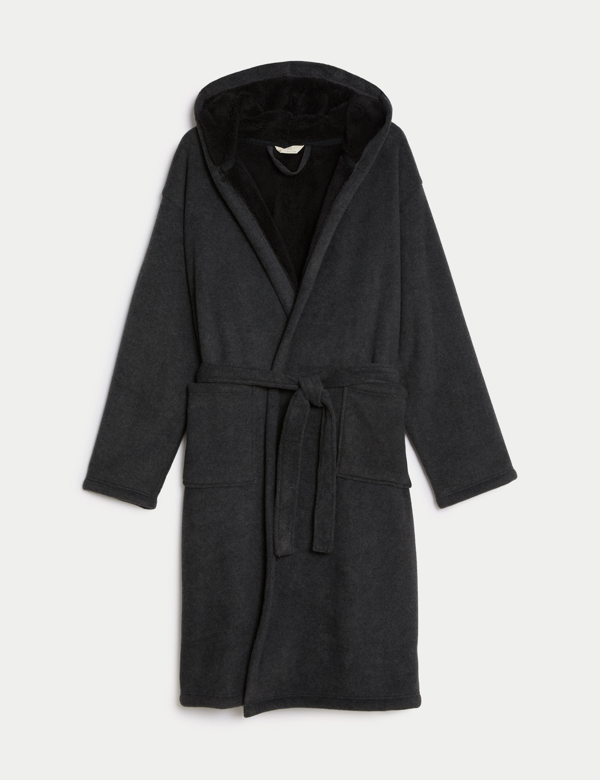 Fleece Supersoft Hooded Dressing Gown