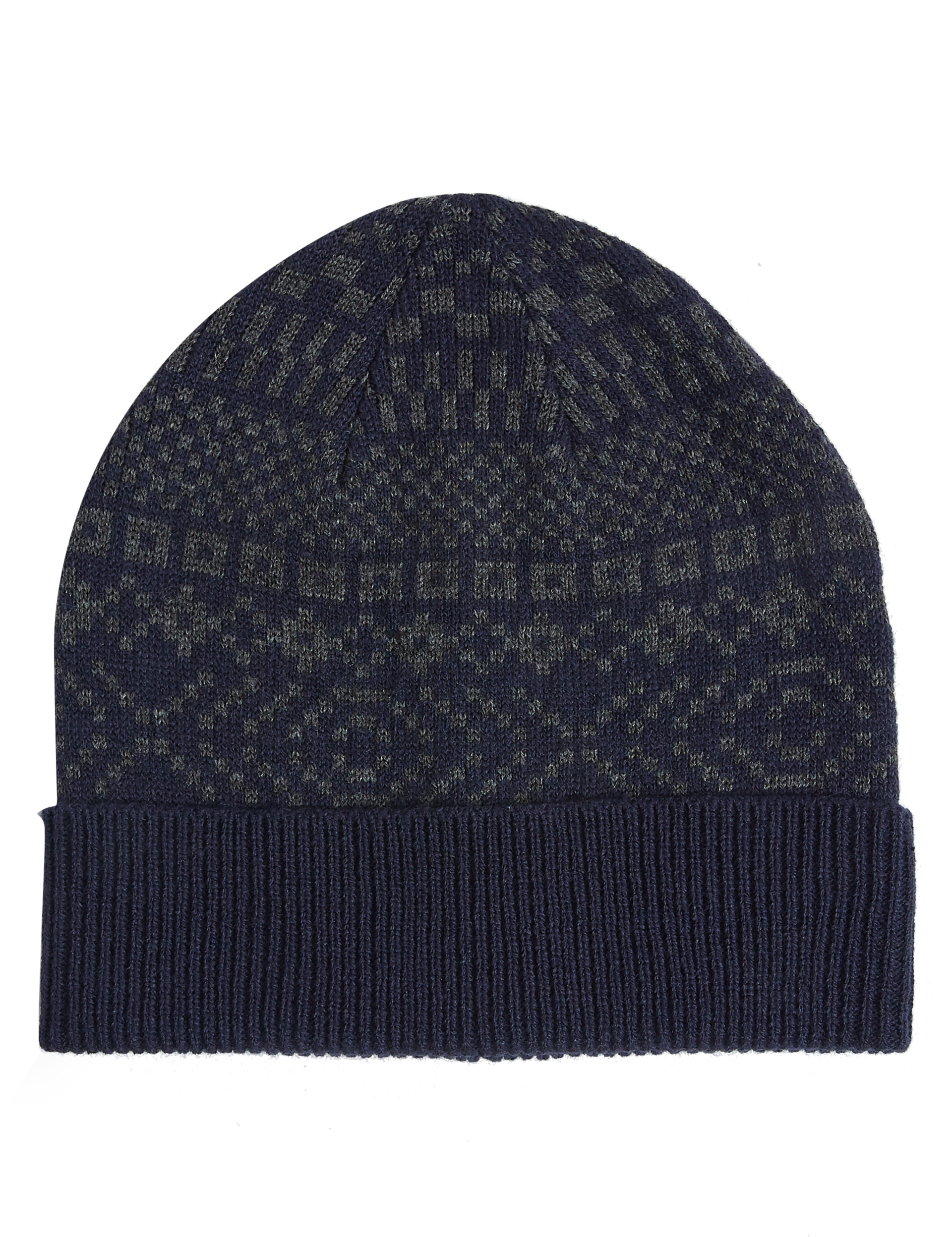 Fairisle Beanie Hat Image 2 of 3