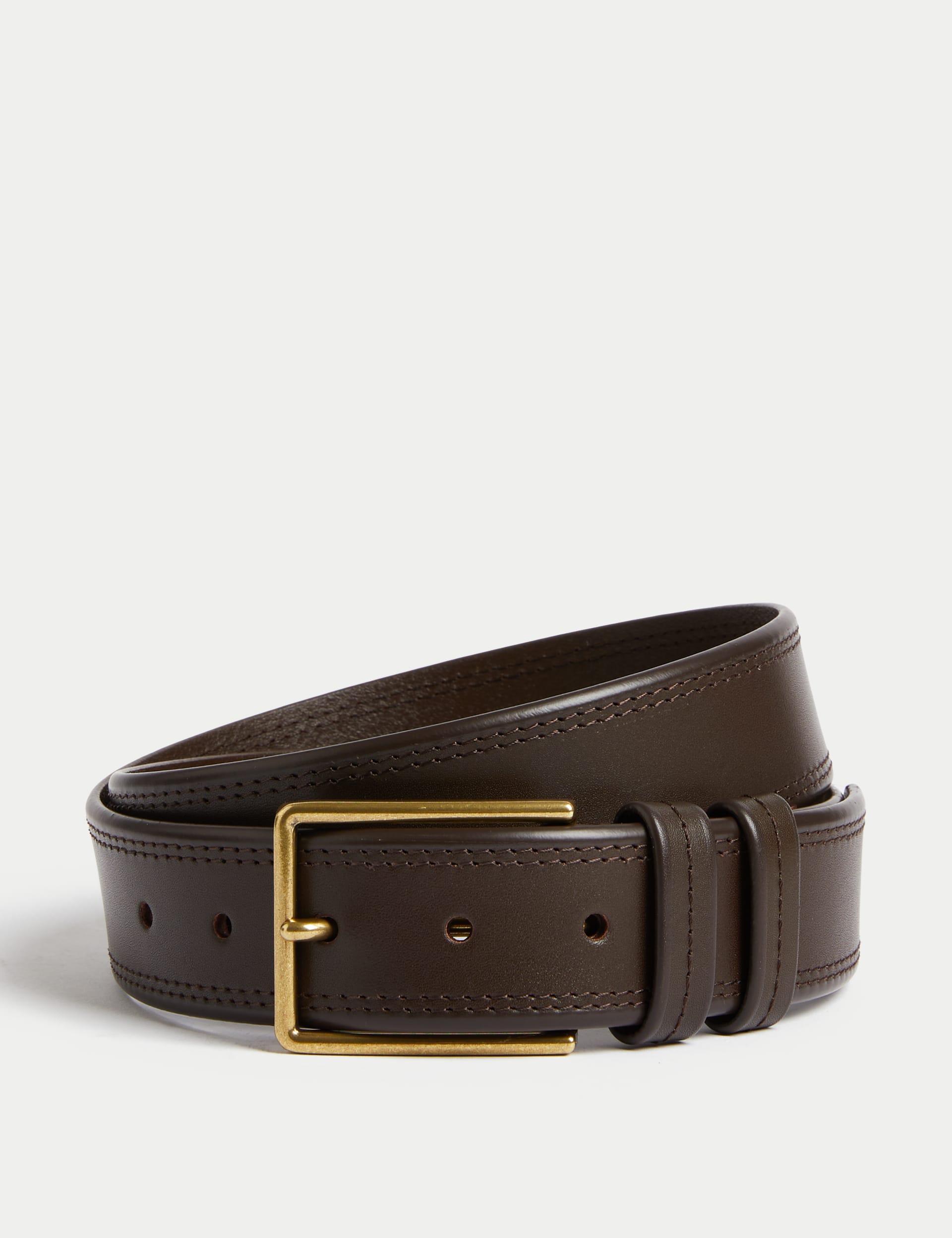 Leather Stitch Detail Belt