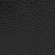 Leather Pebble Grain Washbag - black