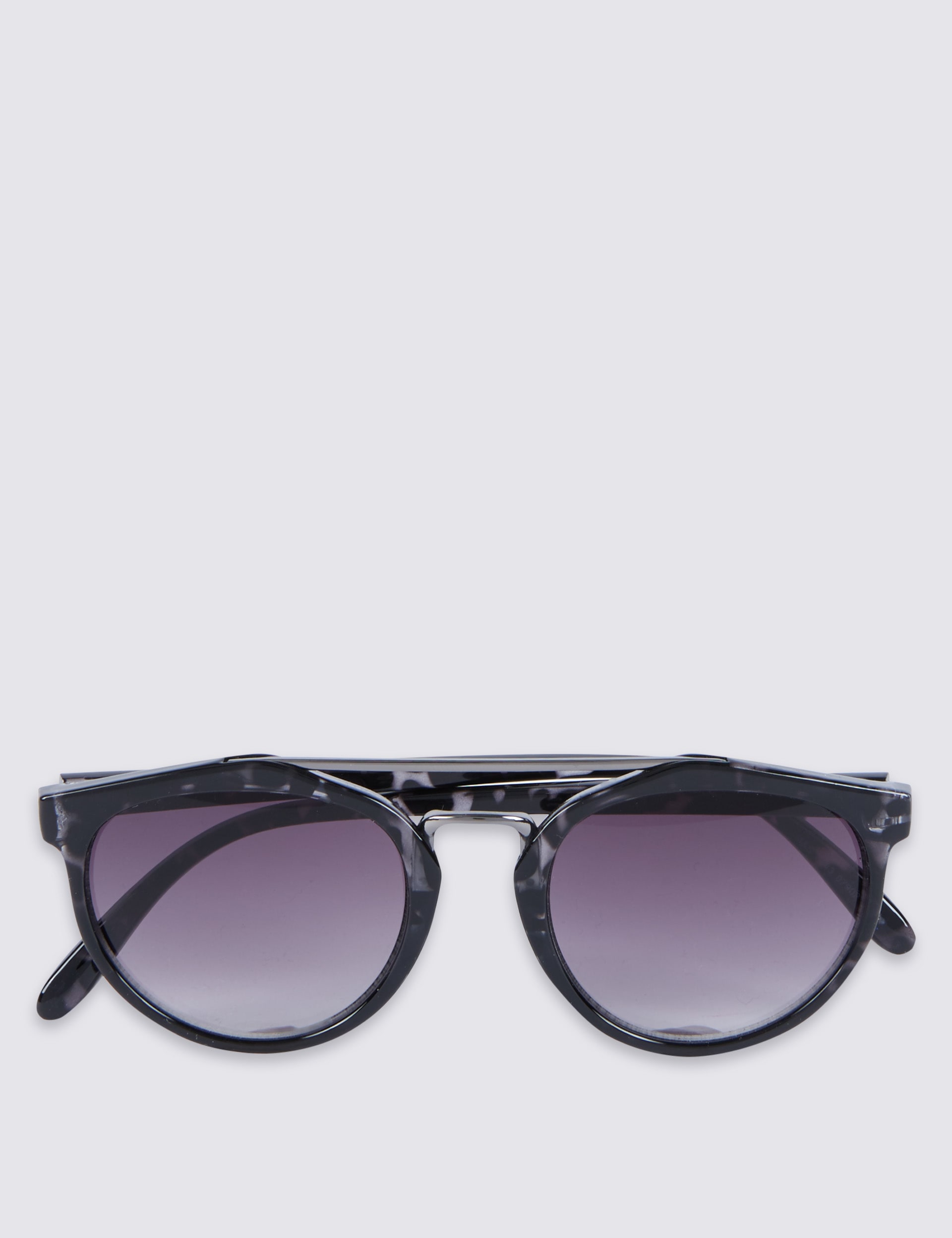 Round Brow Bar Sunglasses M S Collection M S