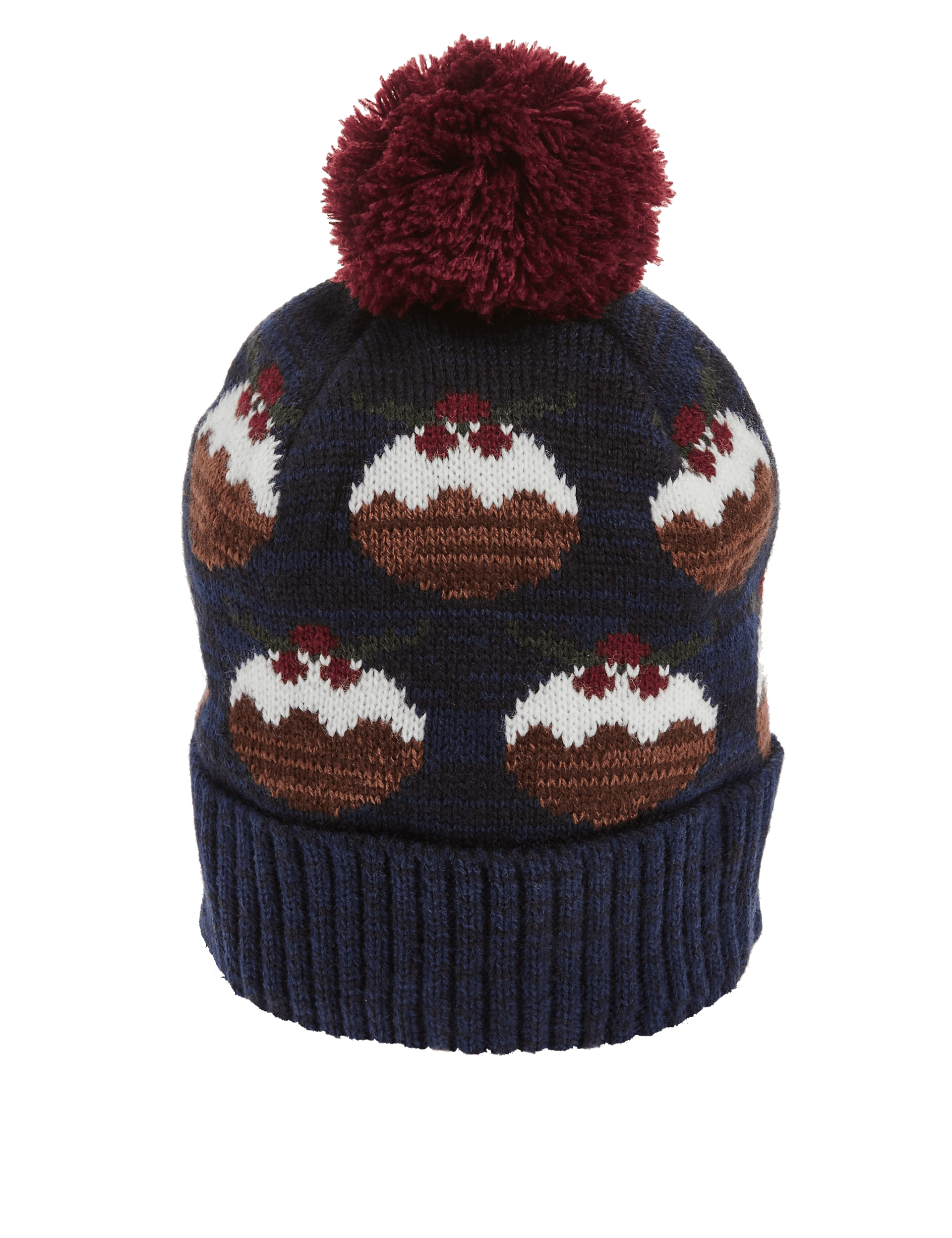 Christmas Pudding Beanie Hat Image 1 of 2