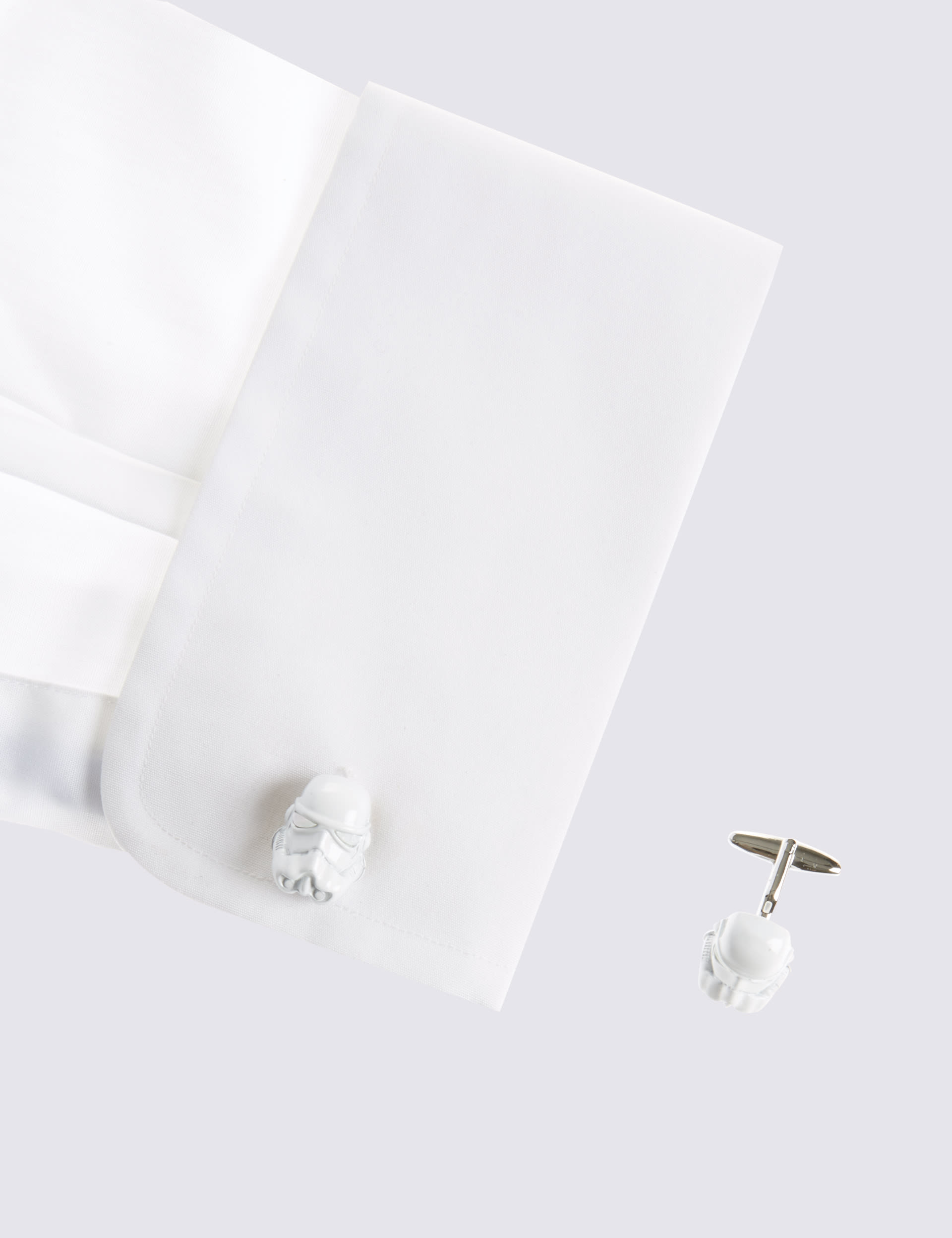 Star Wars™ Stormtrooper Mop Cufflinks Image 2 of 4