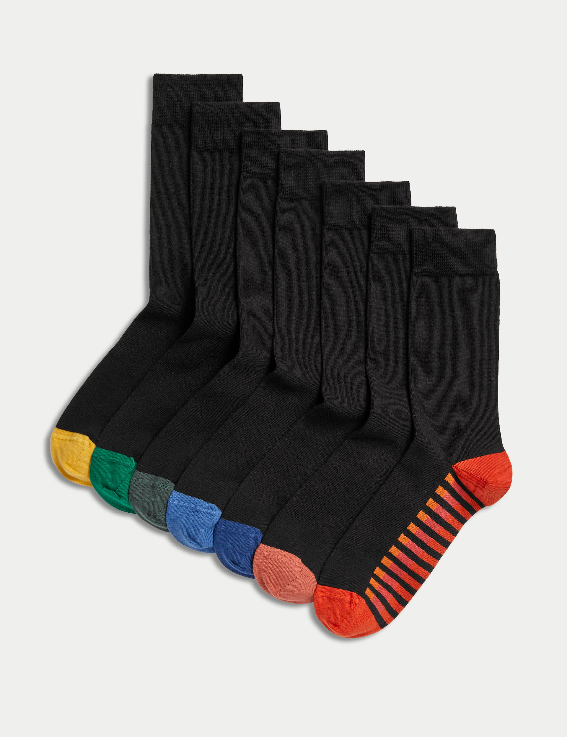 7pk Cool & Fresh™ Striped Socks