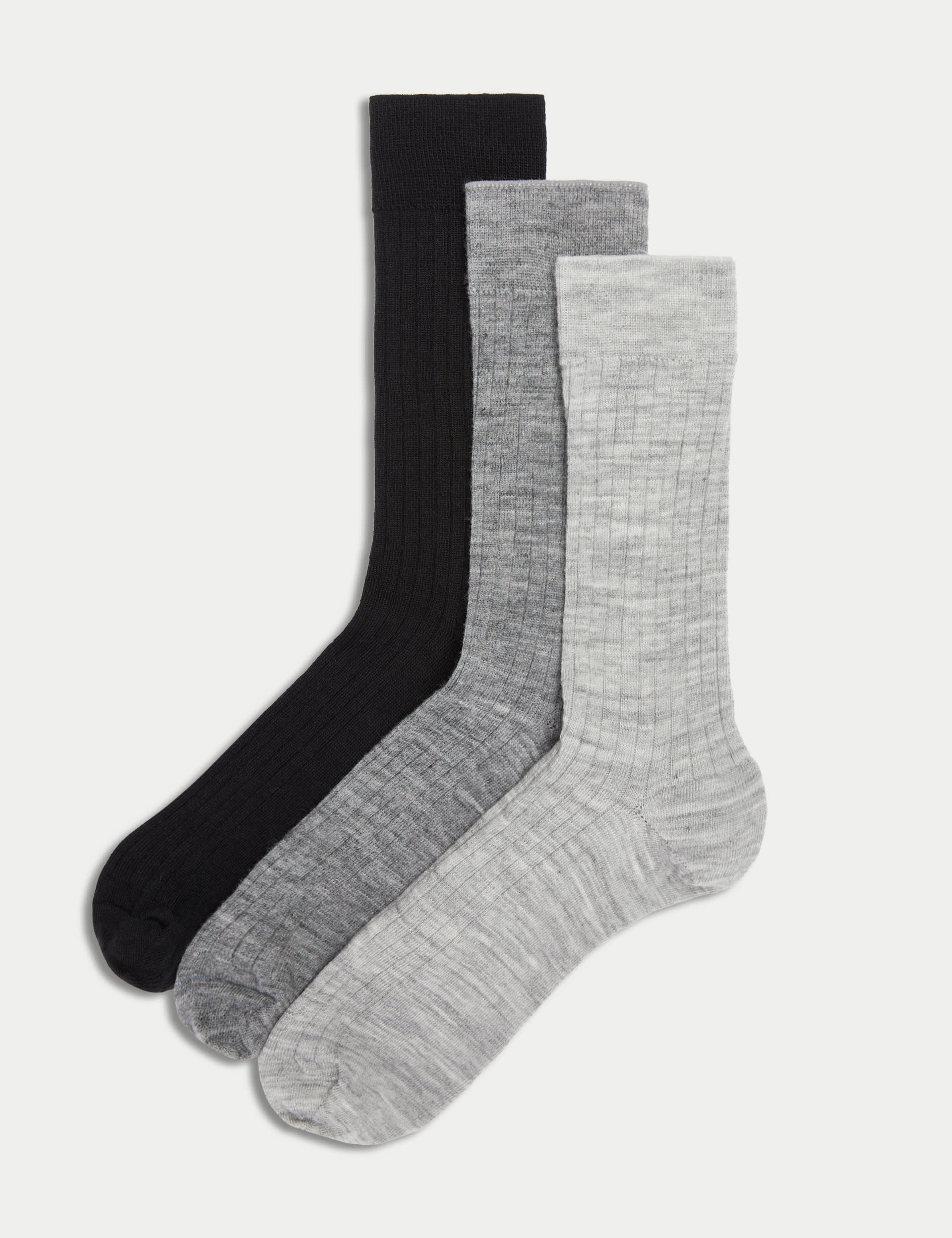 3pk Lambswool Rich Socks