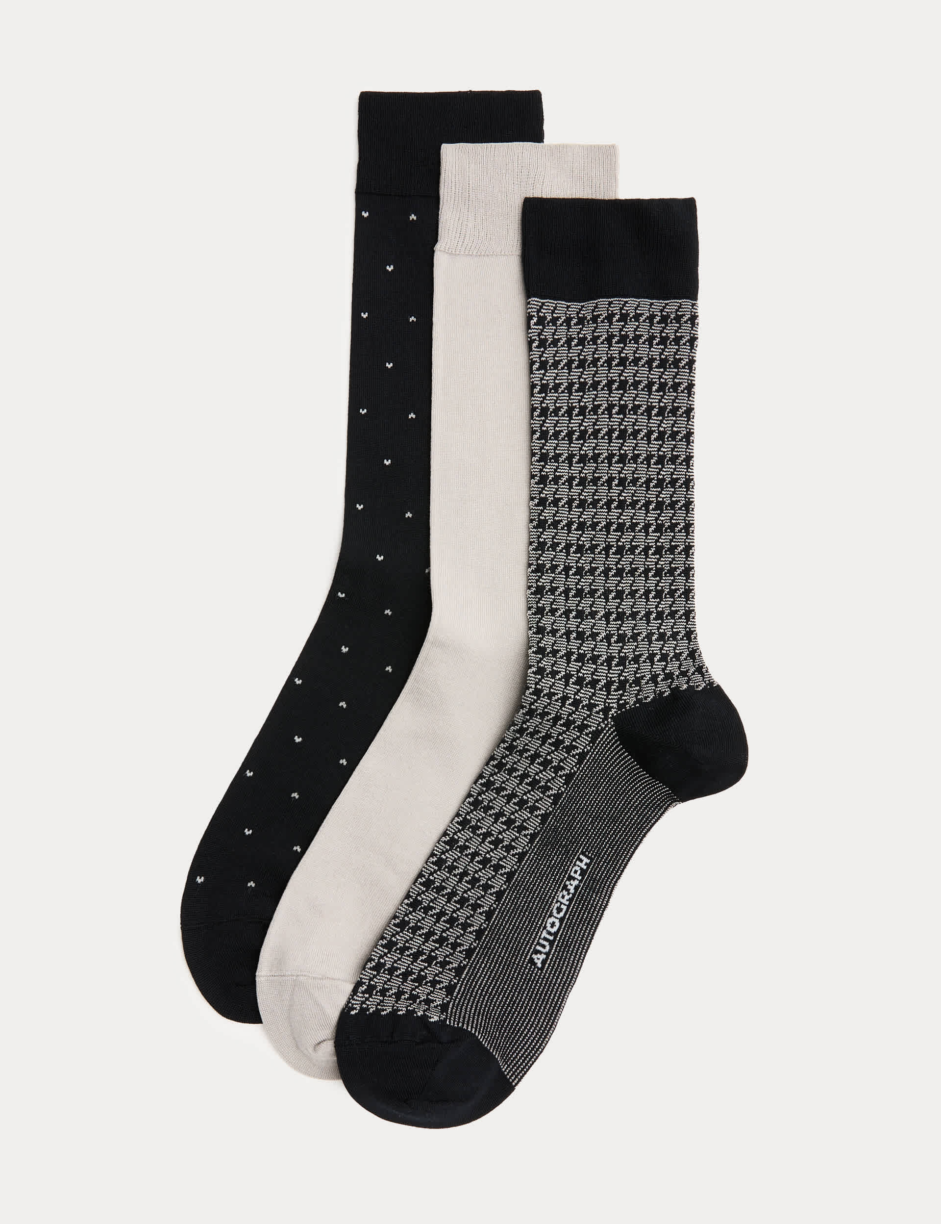 3 Pack Mercerised Cotton Rich Socks | Autograph | M&S