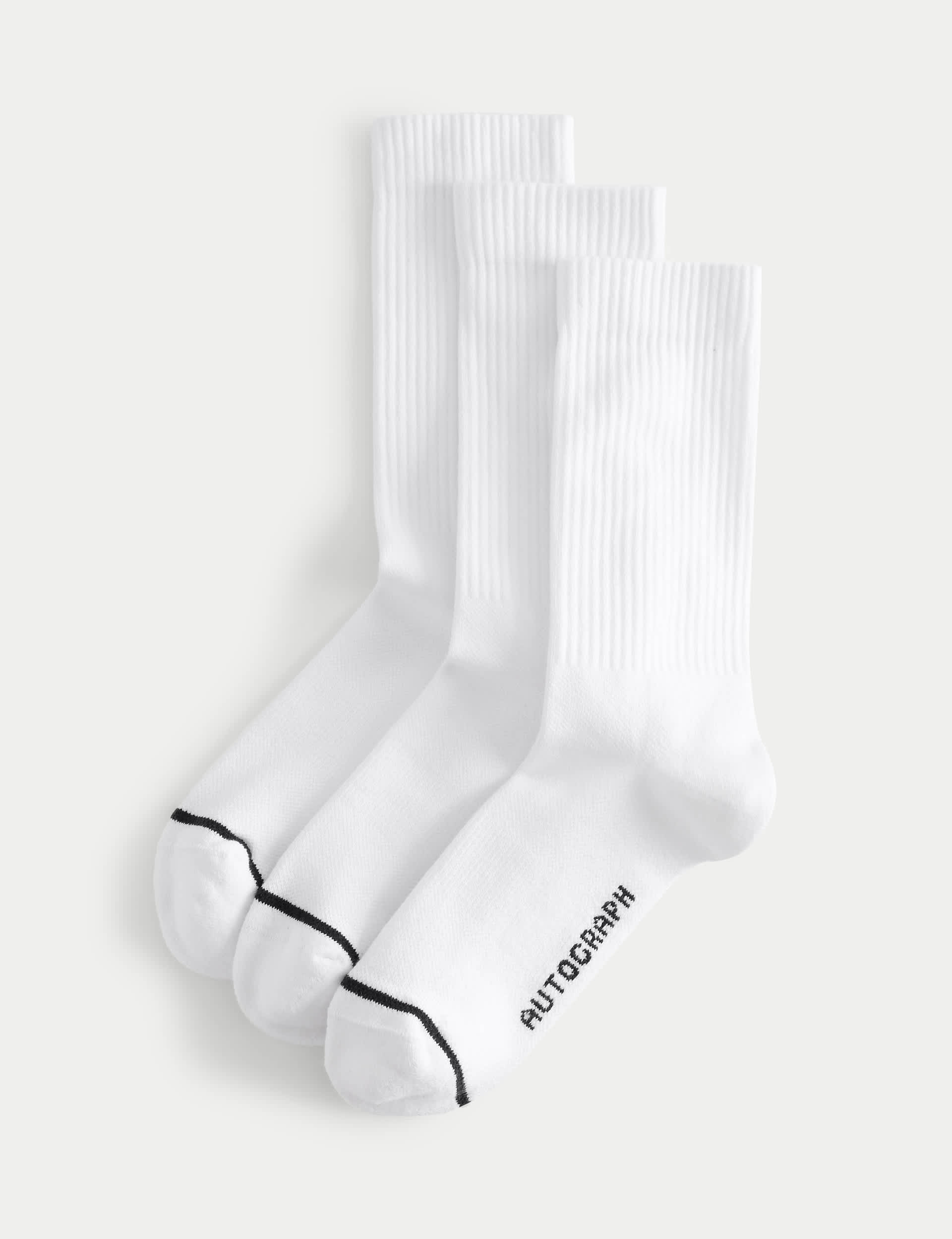 3 Pack Pima Cotton Rich Socks | Autograph | M&S