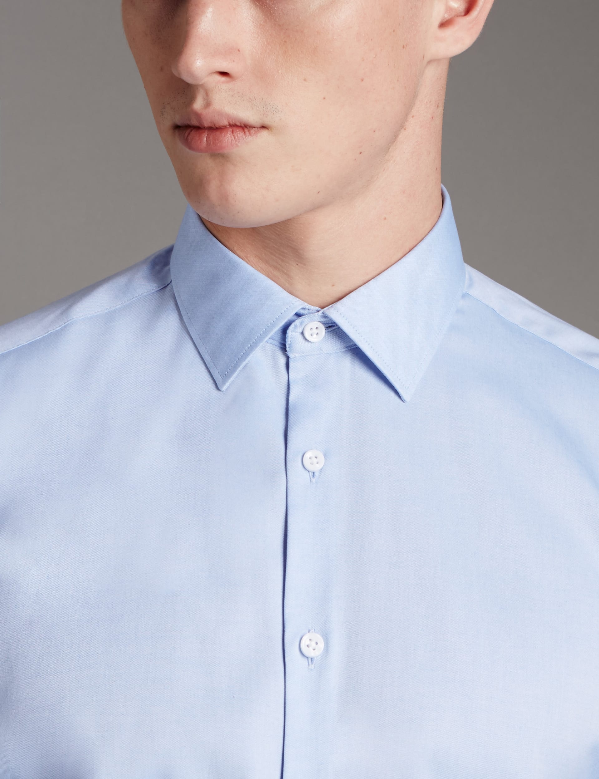 2in Shorter Pure Cotton Tailored Fit Shirt Image 2 of 6