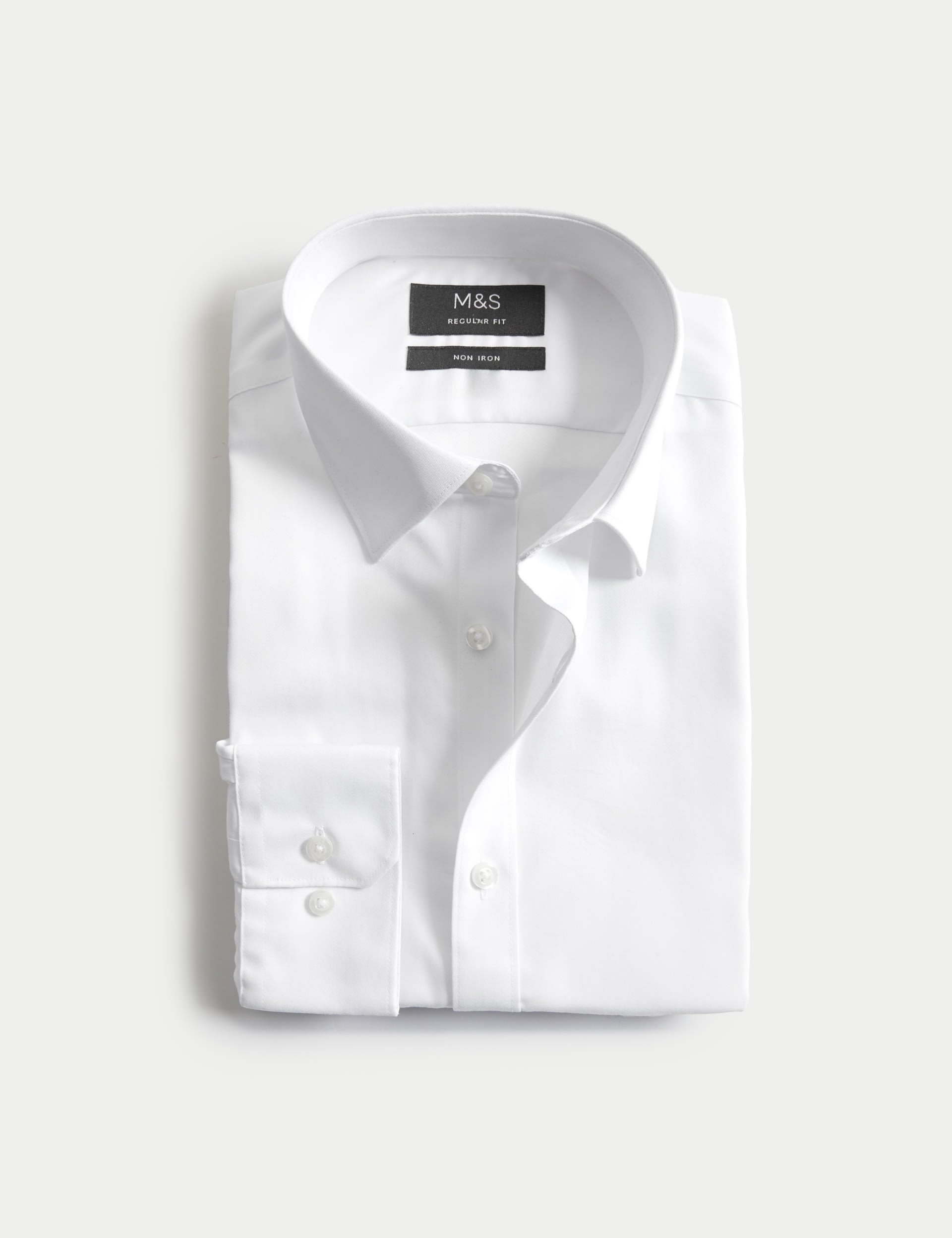 Regular Fit Non Iron Pure Cotton Twill Shirt