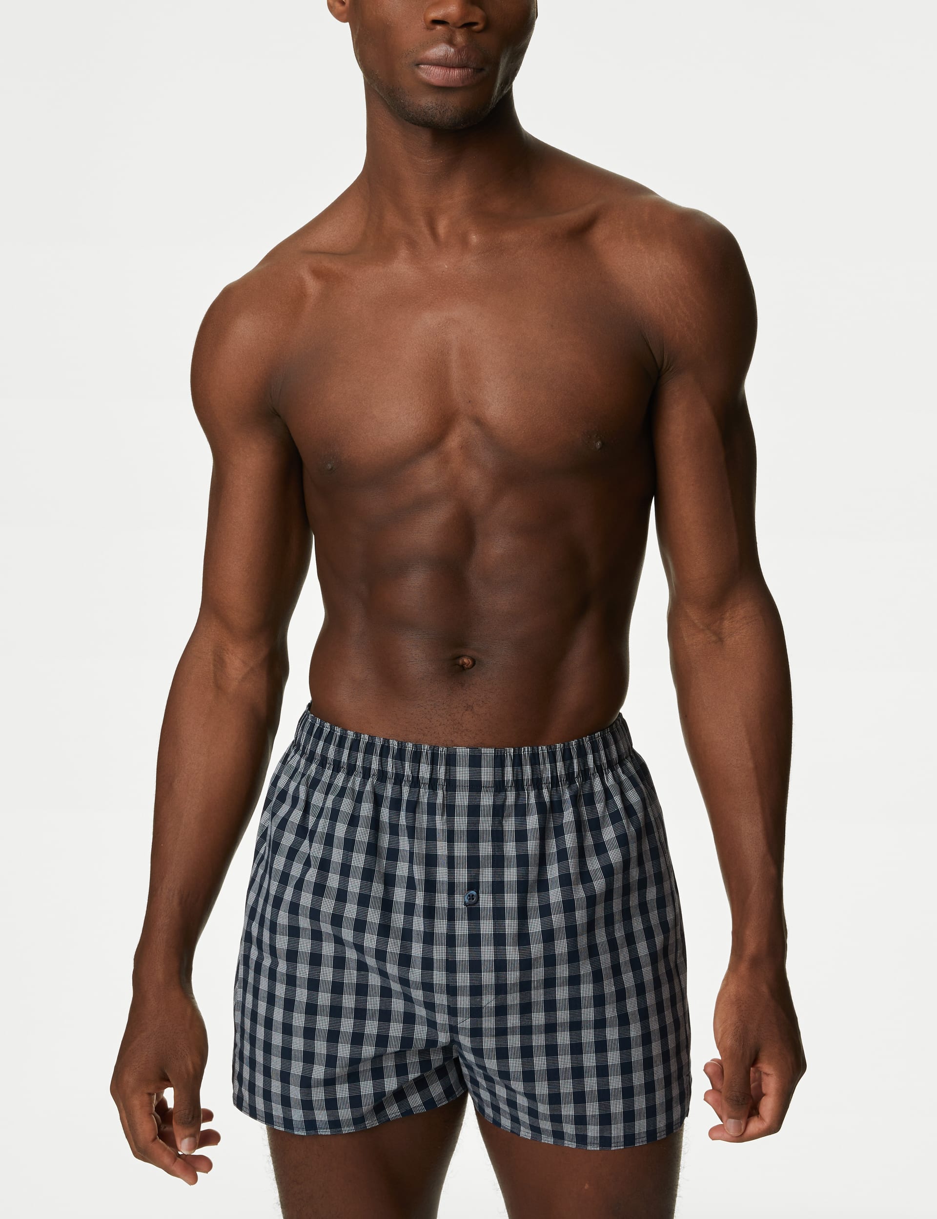 5pk Pure Cotton Assorted Woven Boxers