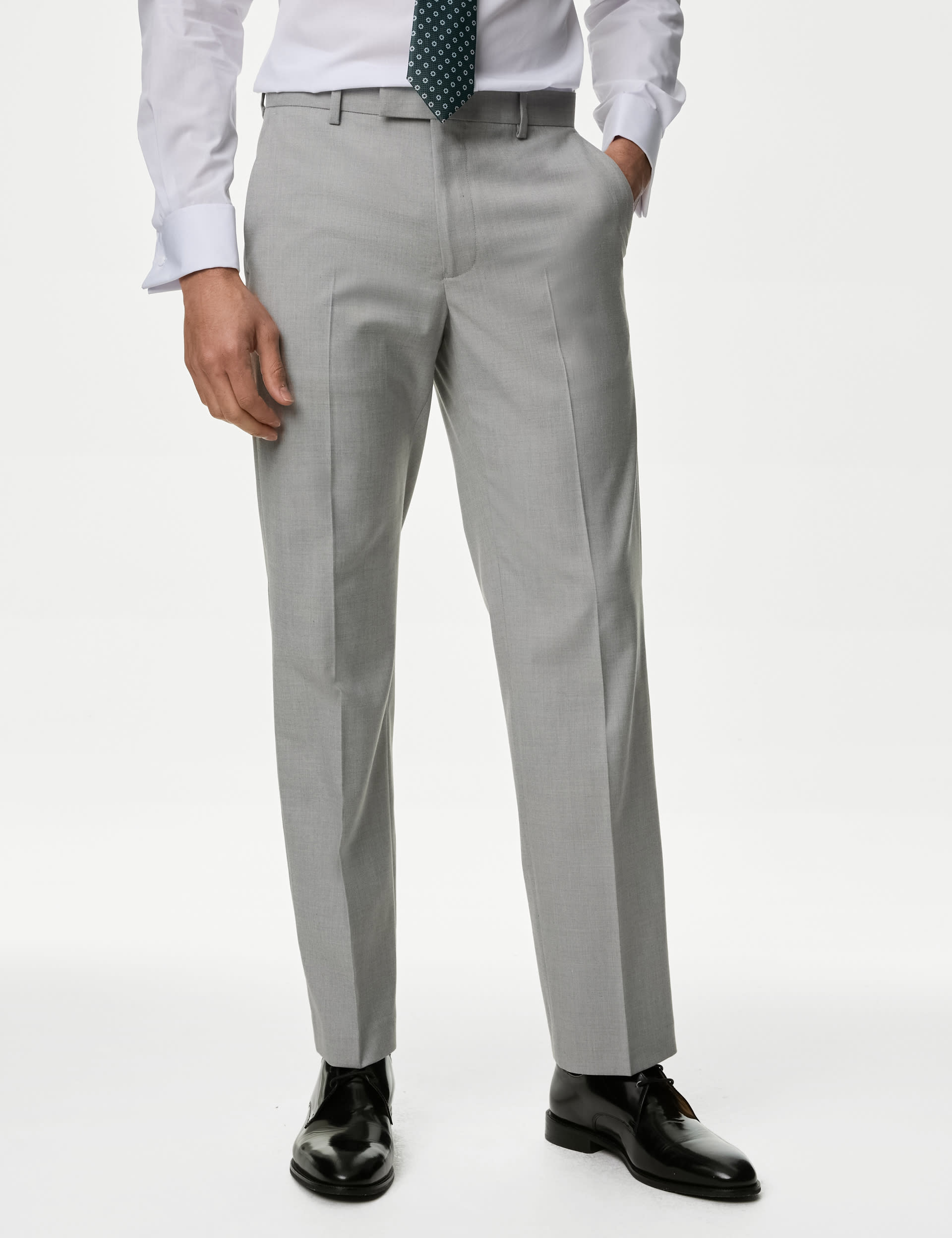 Regular Fit Stretch Suit Trousers