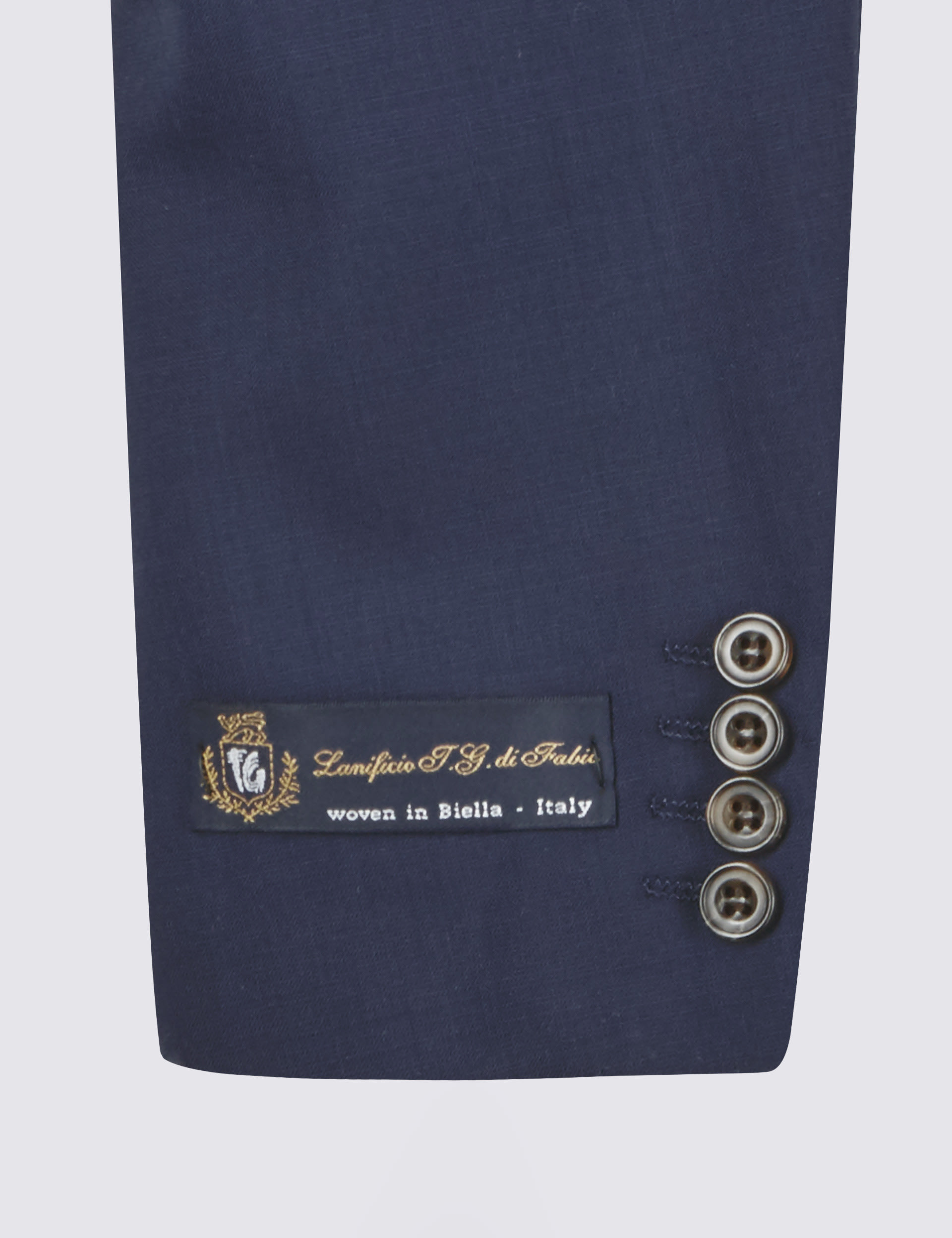 Navy Tailored Fit Wool Jacket Image 2 of 9