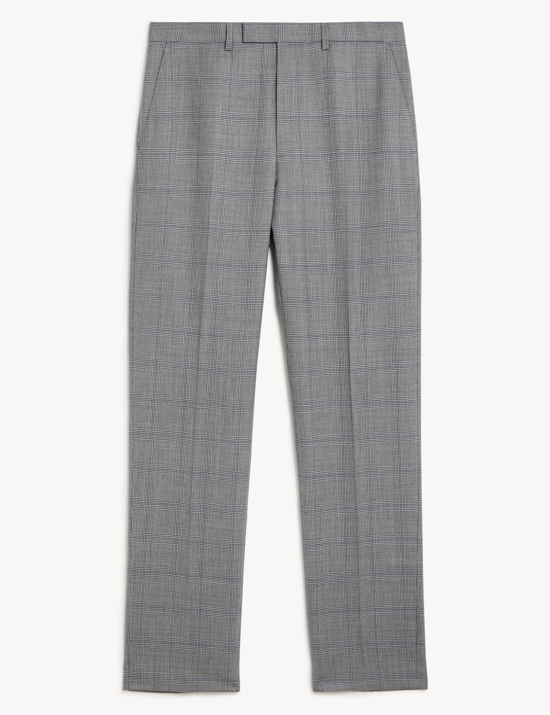 Regular Fit Pure Wool Check Suit Trousers | M&S SARTORIAL | M&S