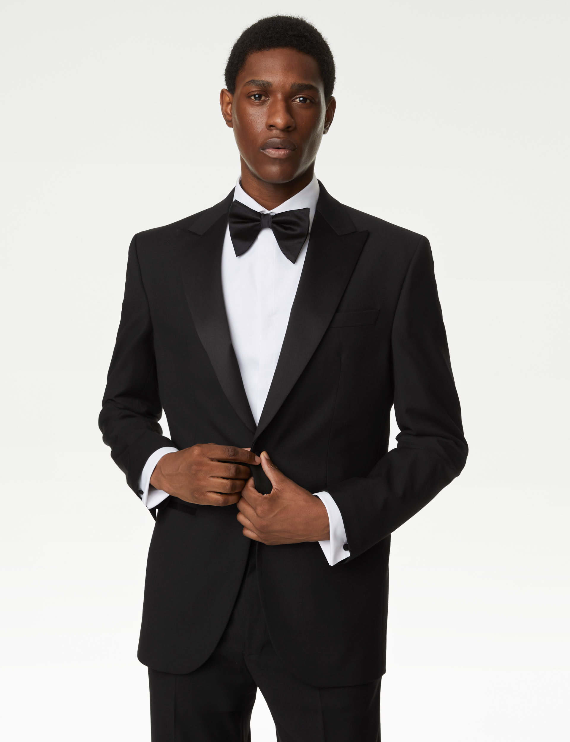 Regular Fit Stretch Tuxedo Jacket